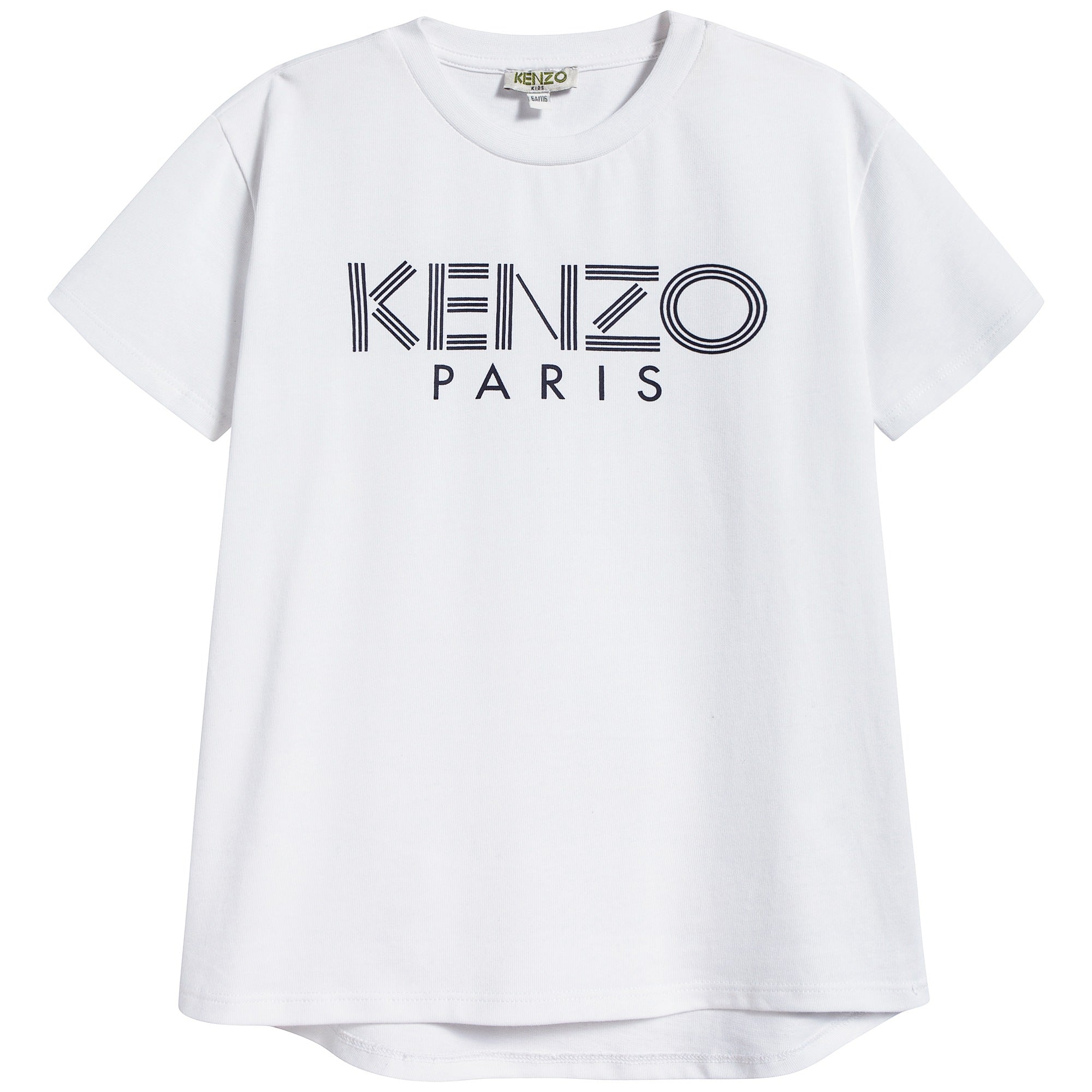 Boys Optical White Logo Cotton T-shirt