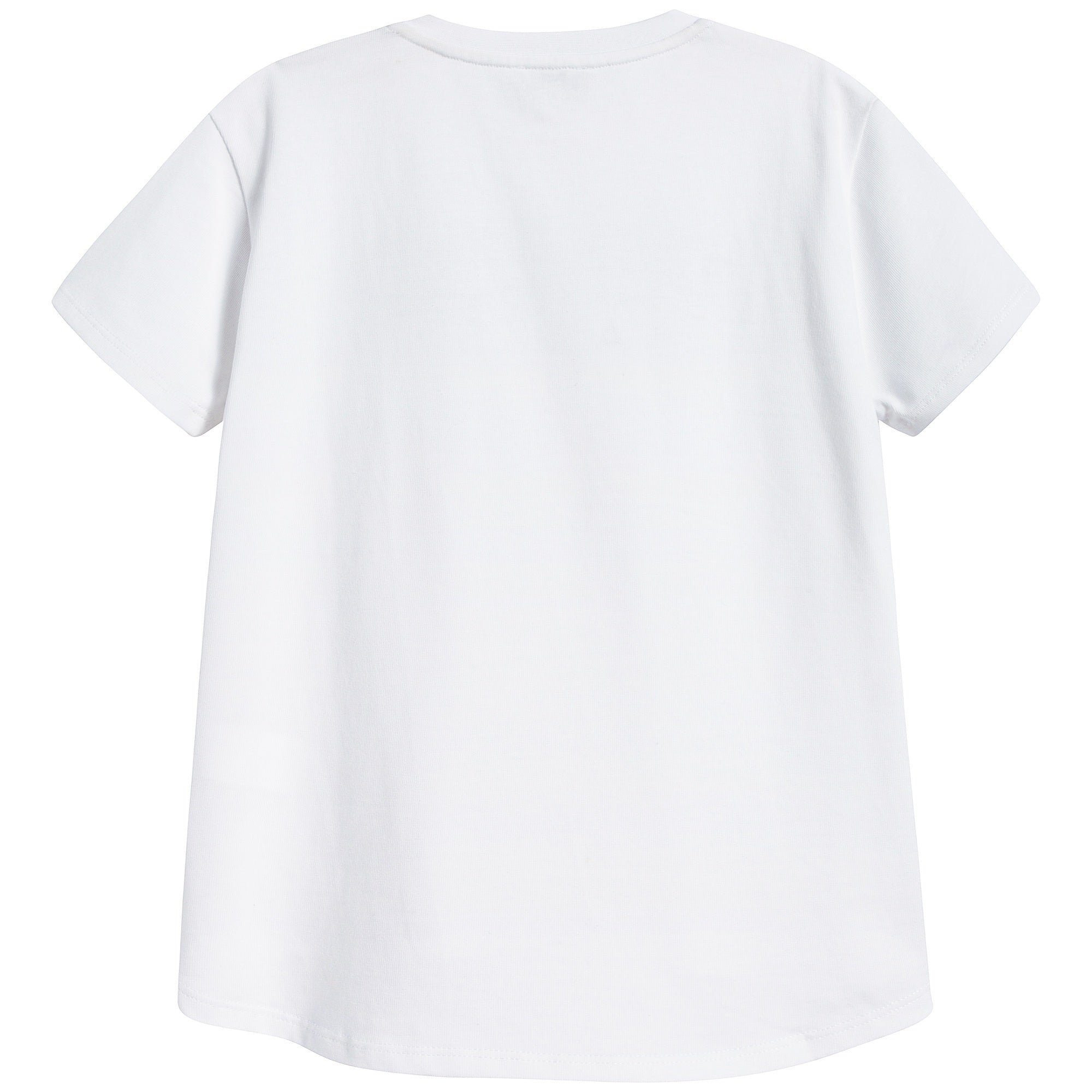 Boys Optical White Logo Cotton T-shirt