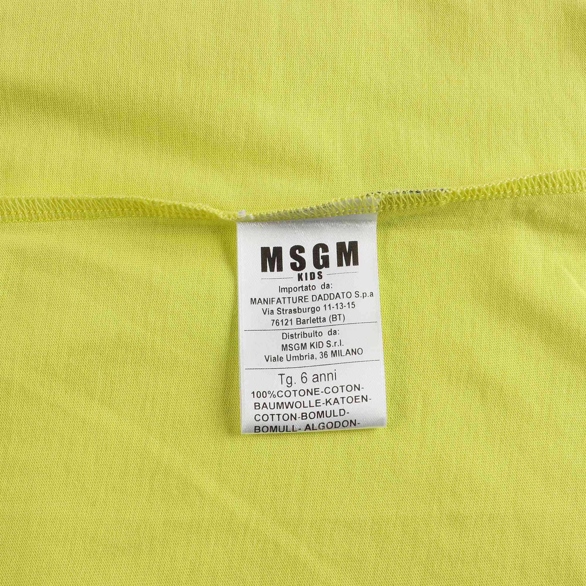 Boys & Girls Yellow Cotton T-Shirt