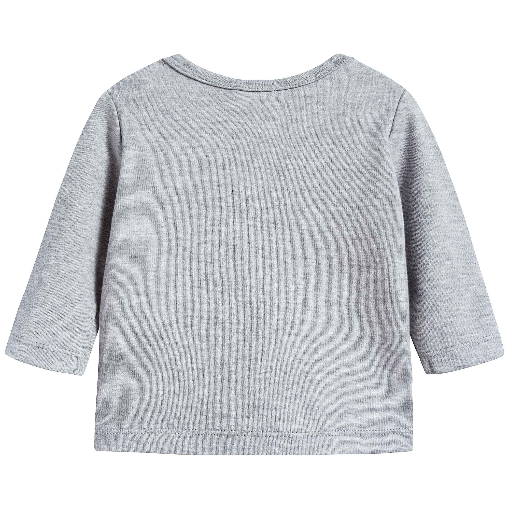 Baby Boys Marl Grey Cotton T-shirt