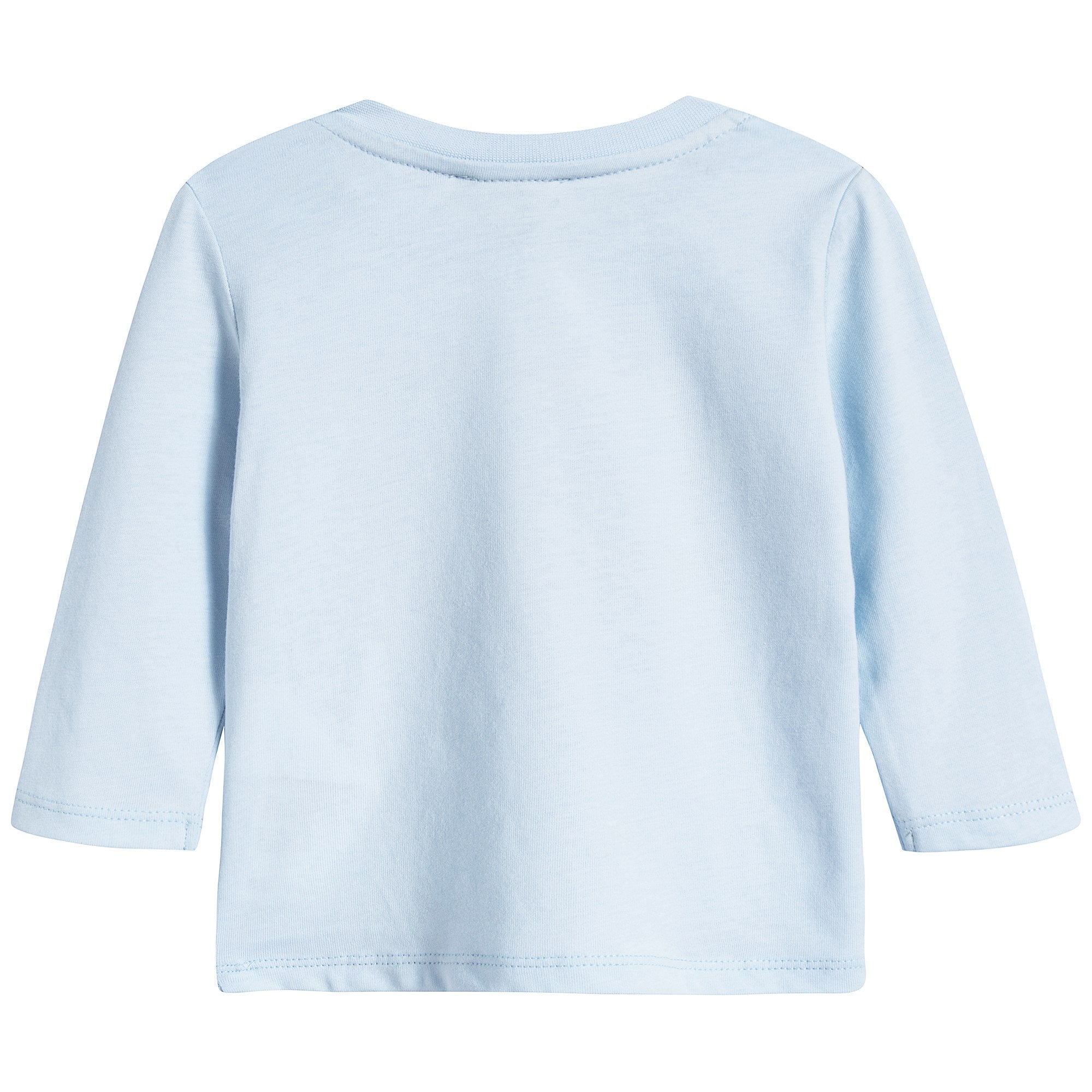 Boys Light Blue Tiger Cotton T-shirt