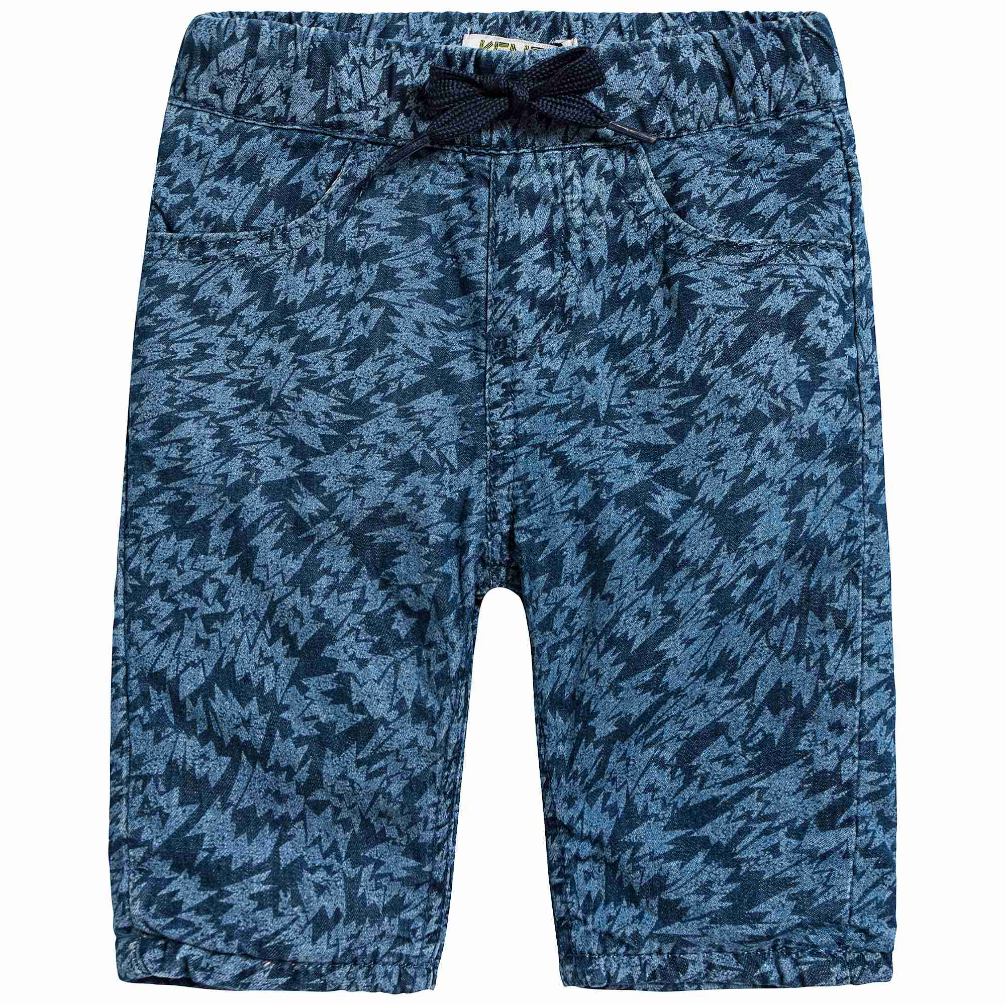 Baby Boys Middle Indigo Cotton Trousers