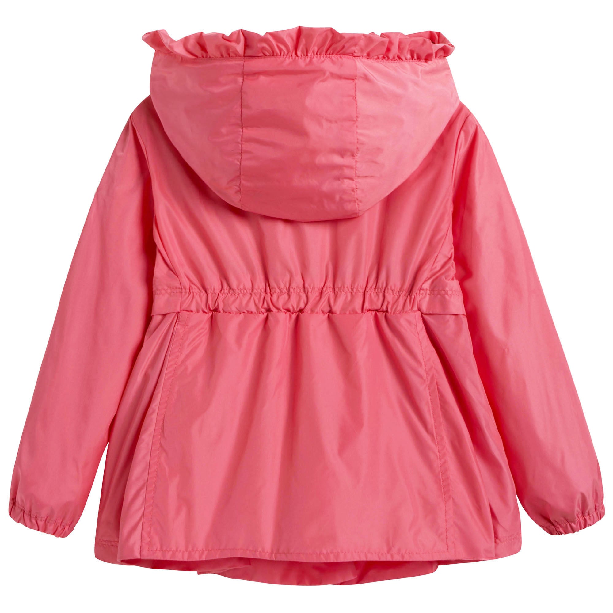 Baby Girls Pink Windbreaker Jacket With Lace