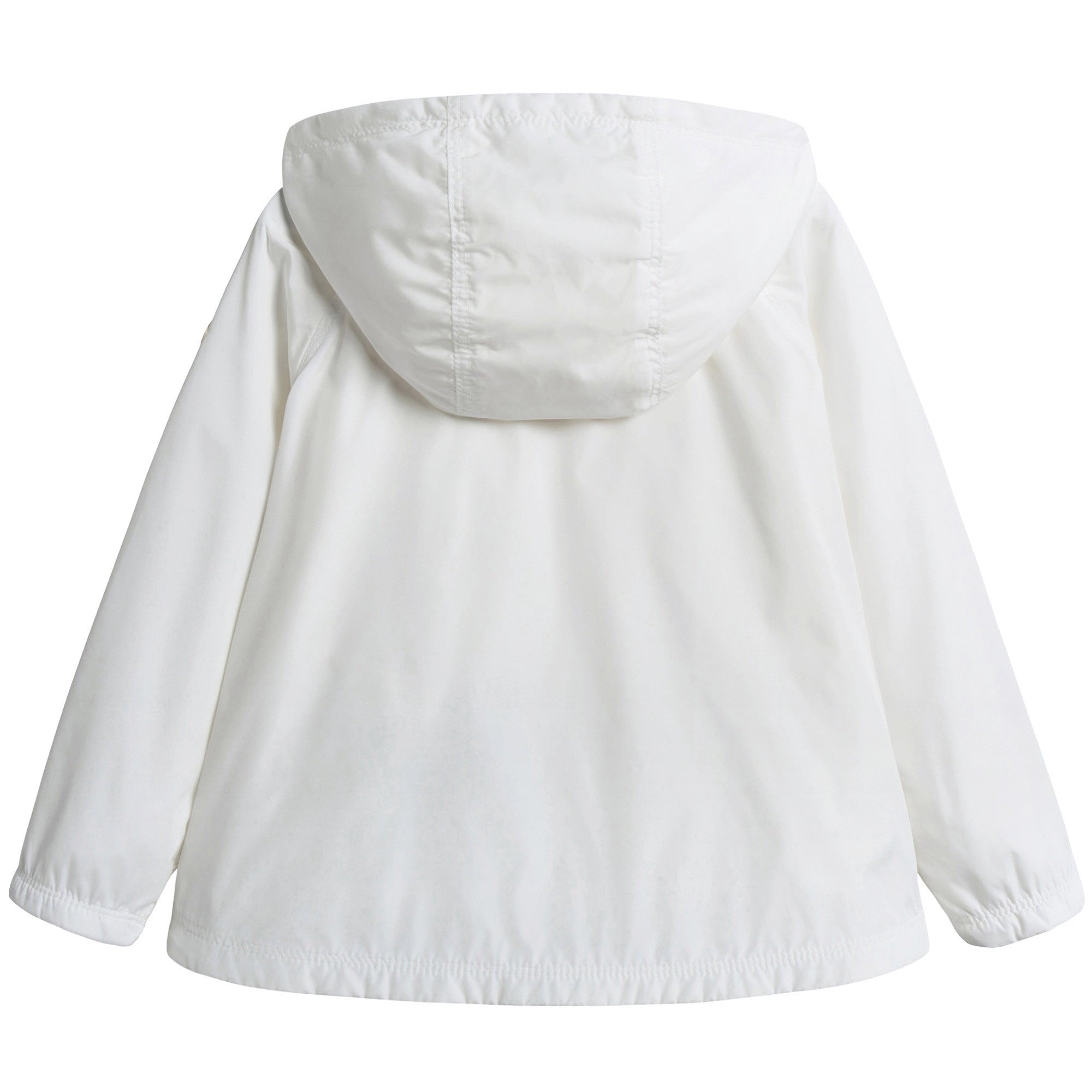 Baby Girls White Windbreaker Jacket