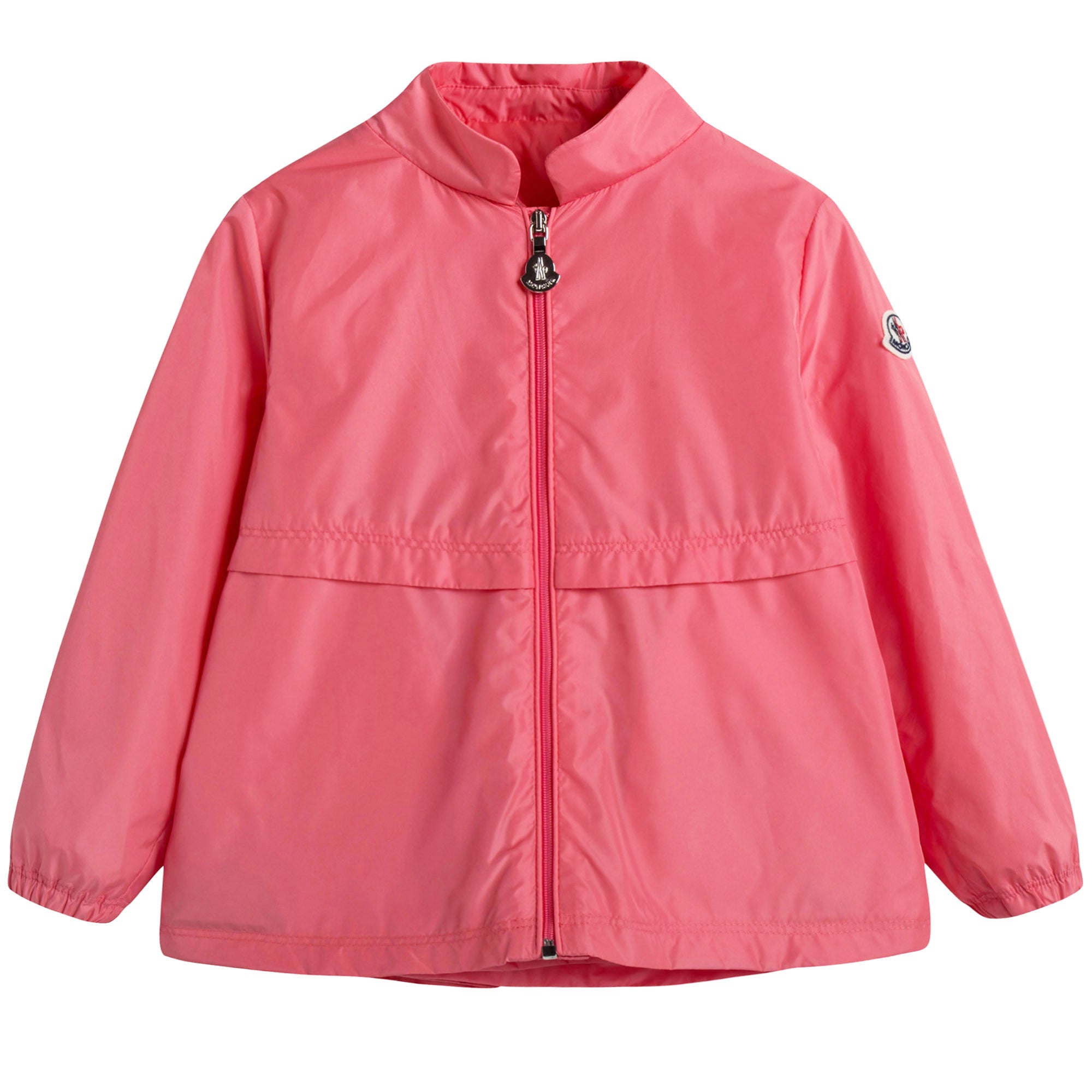 Baby Girls Pink Windbreaker Jacket With Lace