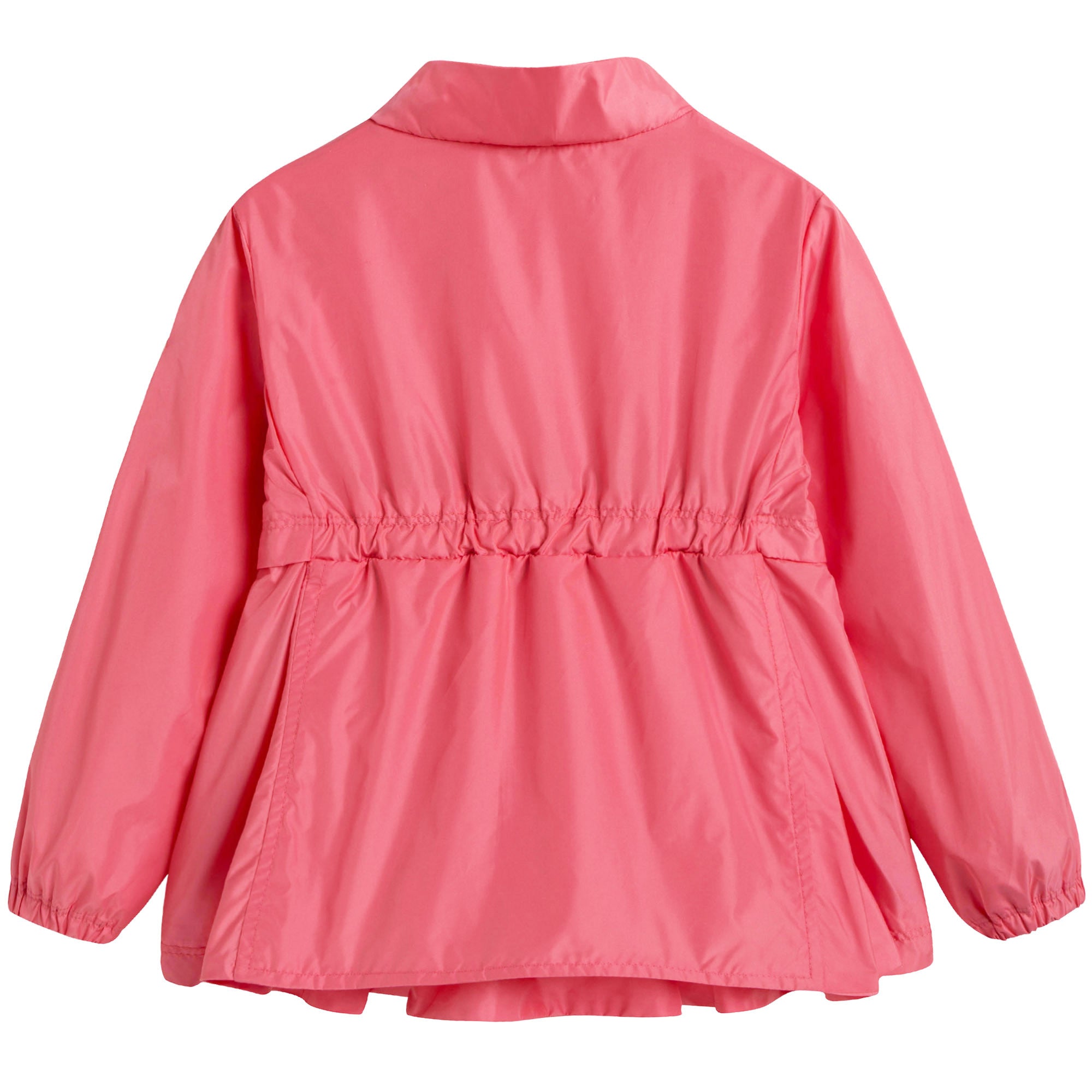 Baby Girls Pink Windbreaker Jacket With Lace