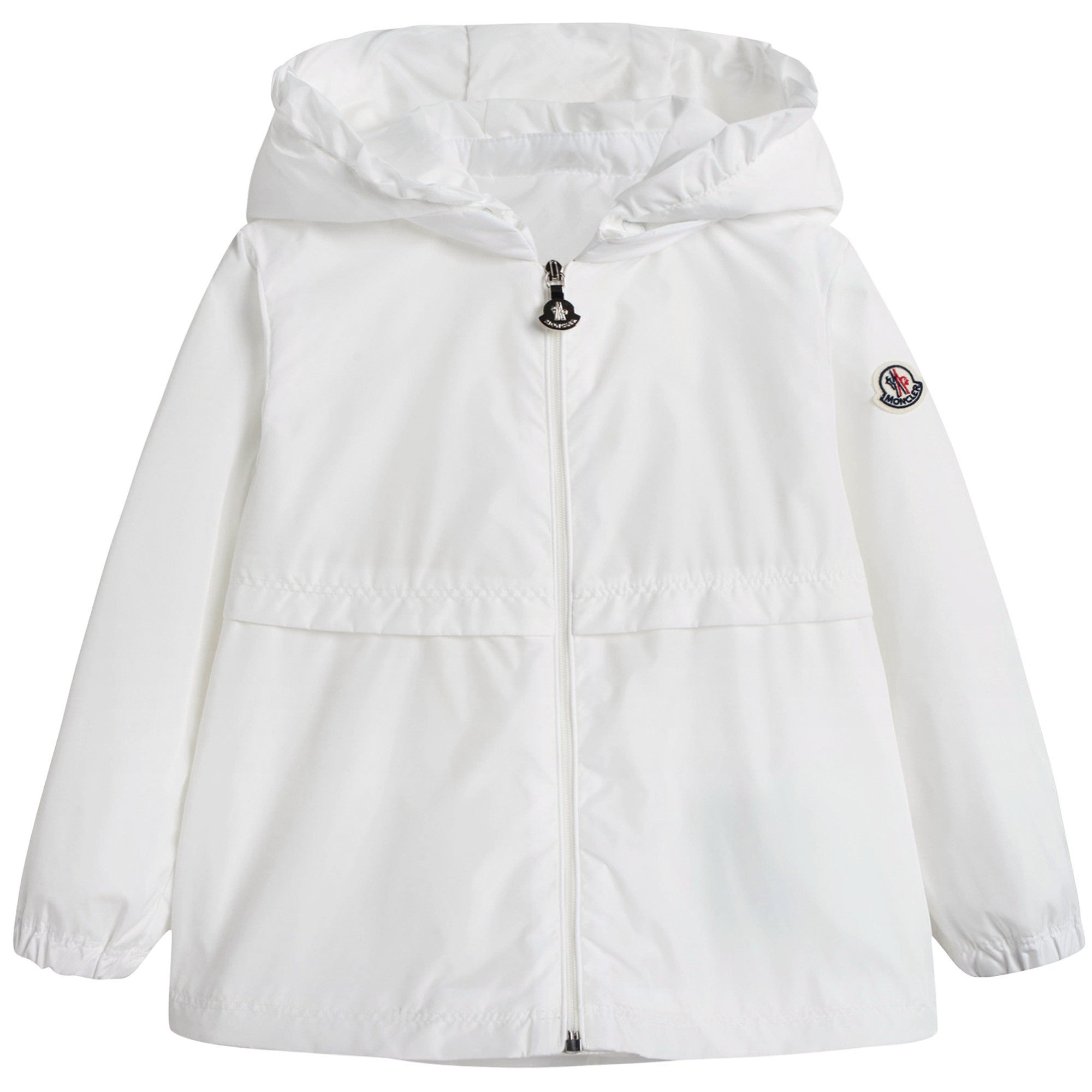 Baby Girls White Windbreaker Jacket