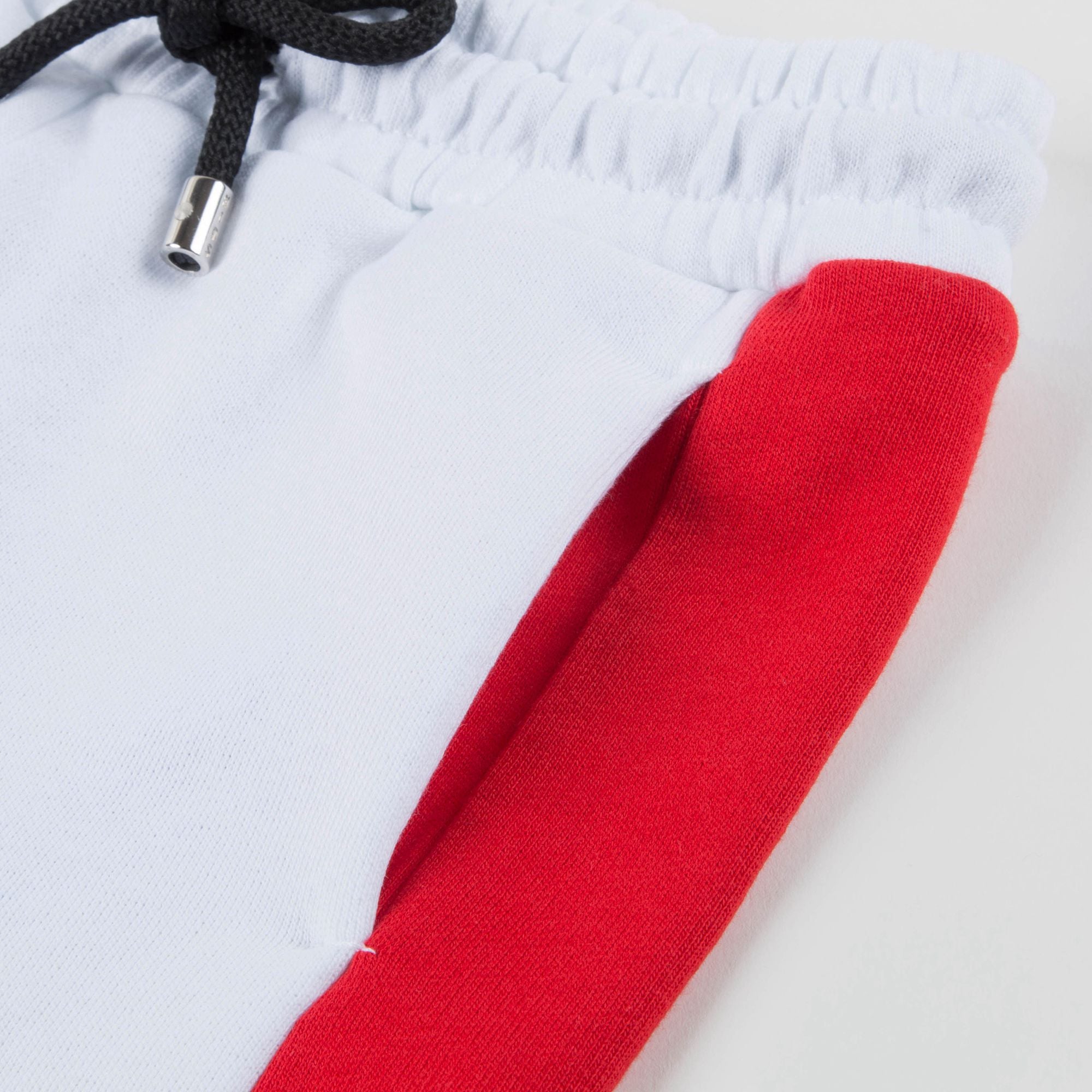 Boys White Cotton Fleece Shorts