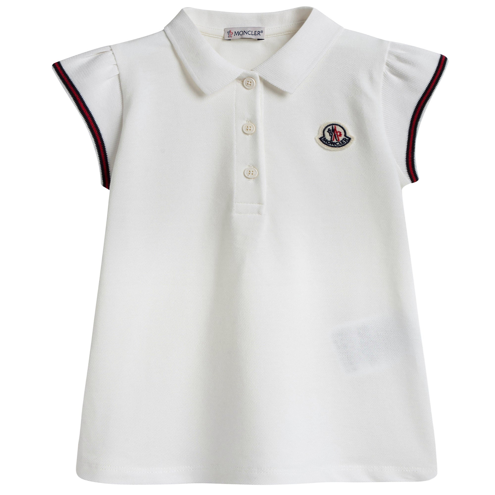 Baby Girls White Polo Shirt