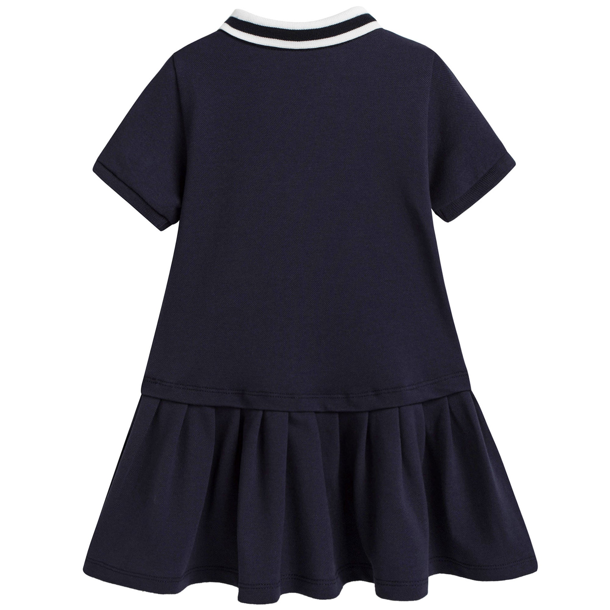 Baby Girls Navy Blue Polo Dress With Shorts