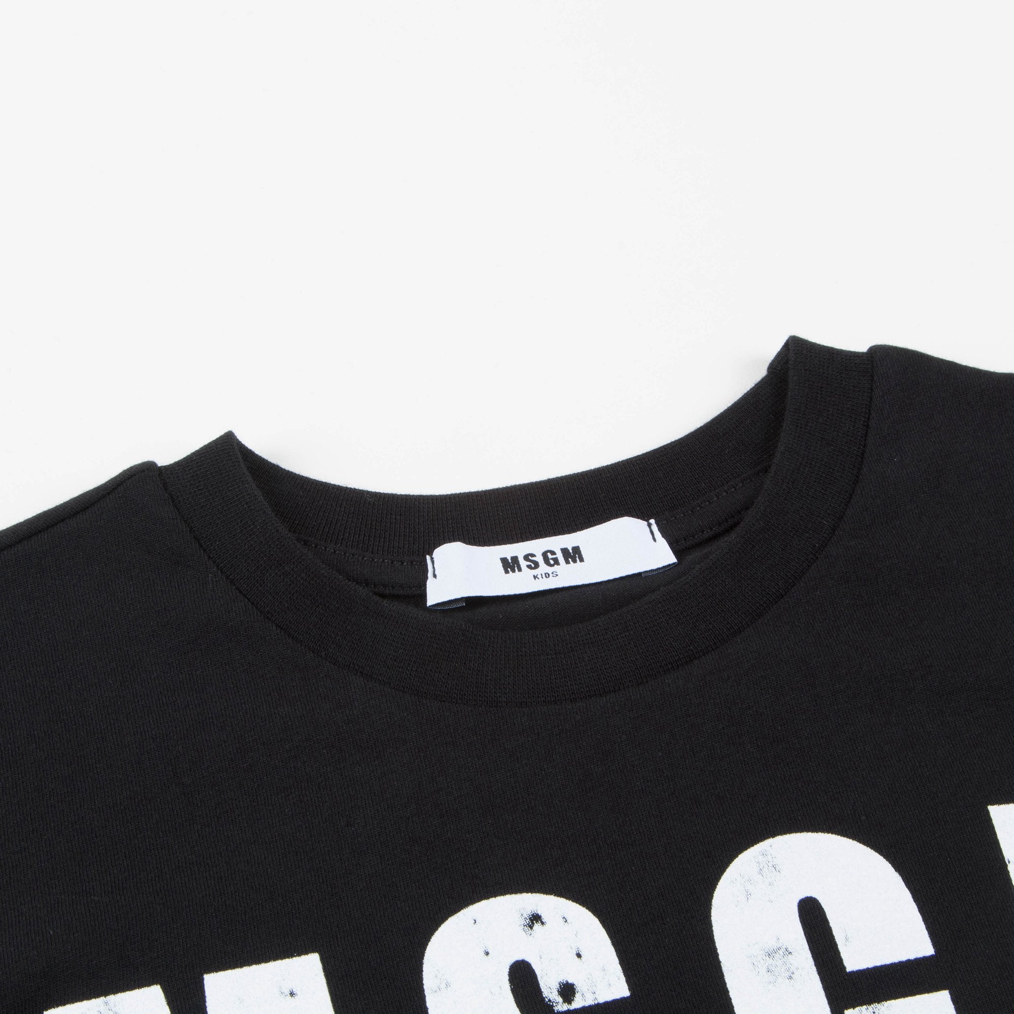 Boys Black Logo Cotton Jersey T-shirt