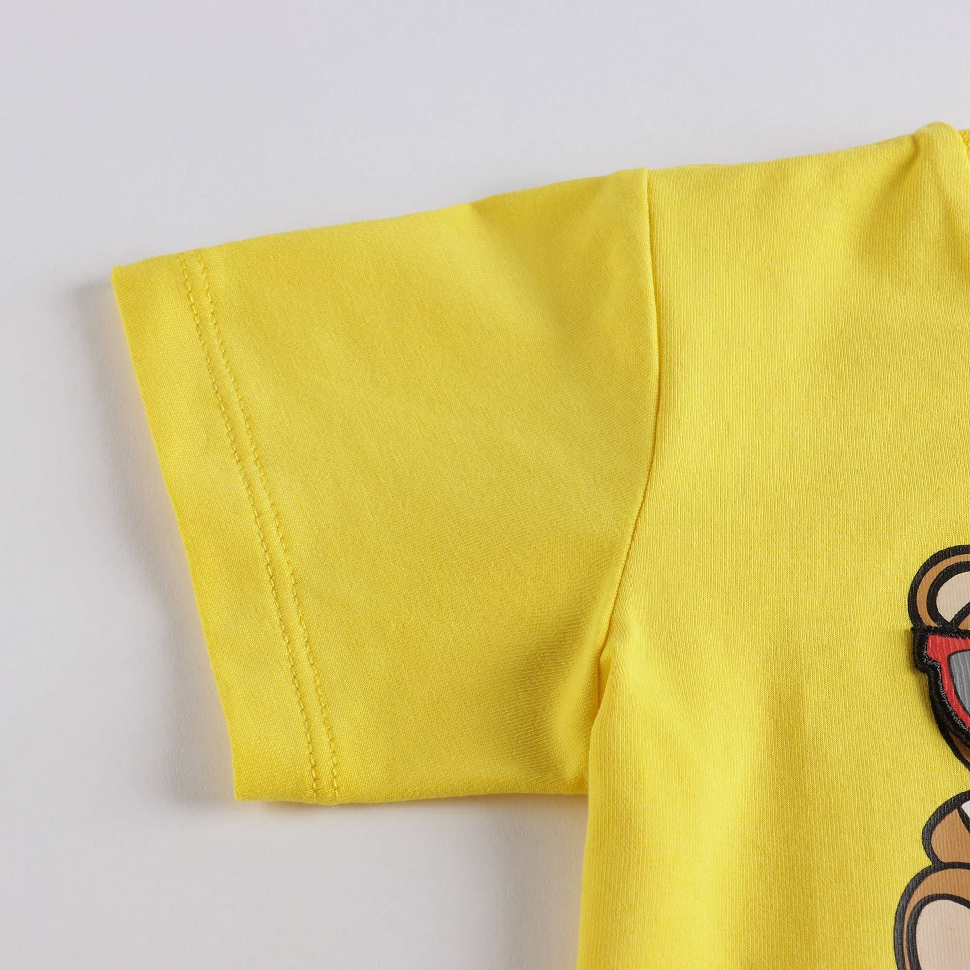 Baby Boys & Girls Yellow Bear Cotton T-Shirt