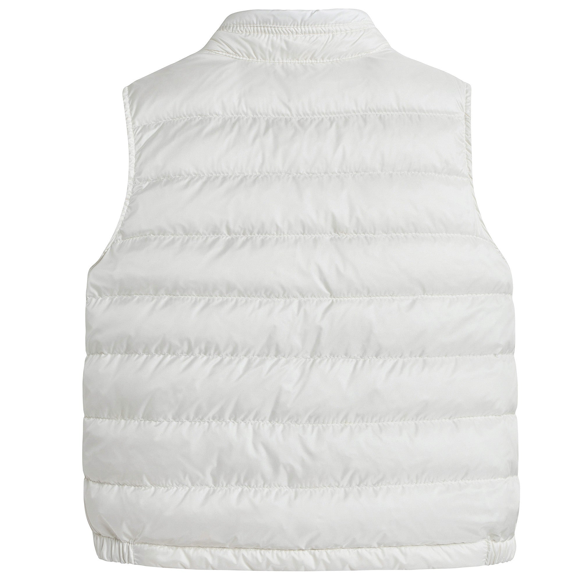 Baby Girls White 'New Amaury' Down Padded Gilet