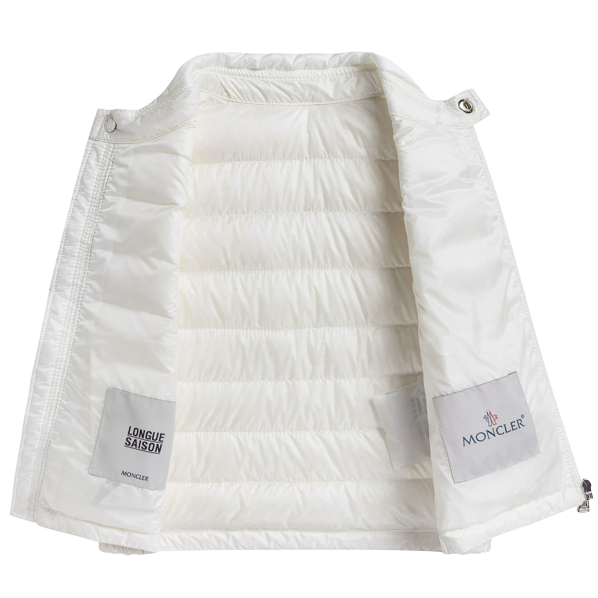 Baby Girls White 'New Amaury' Down Padded Gilet