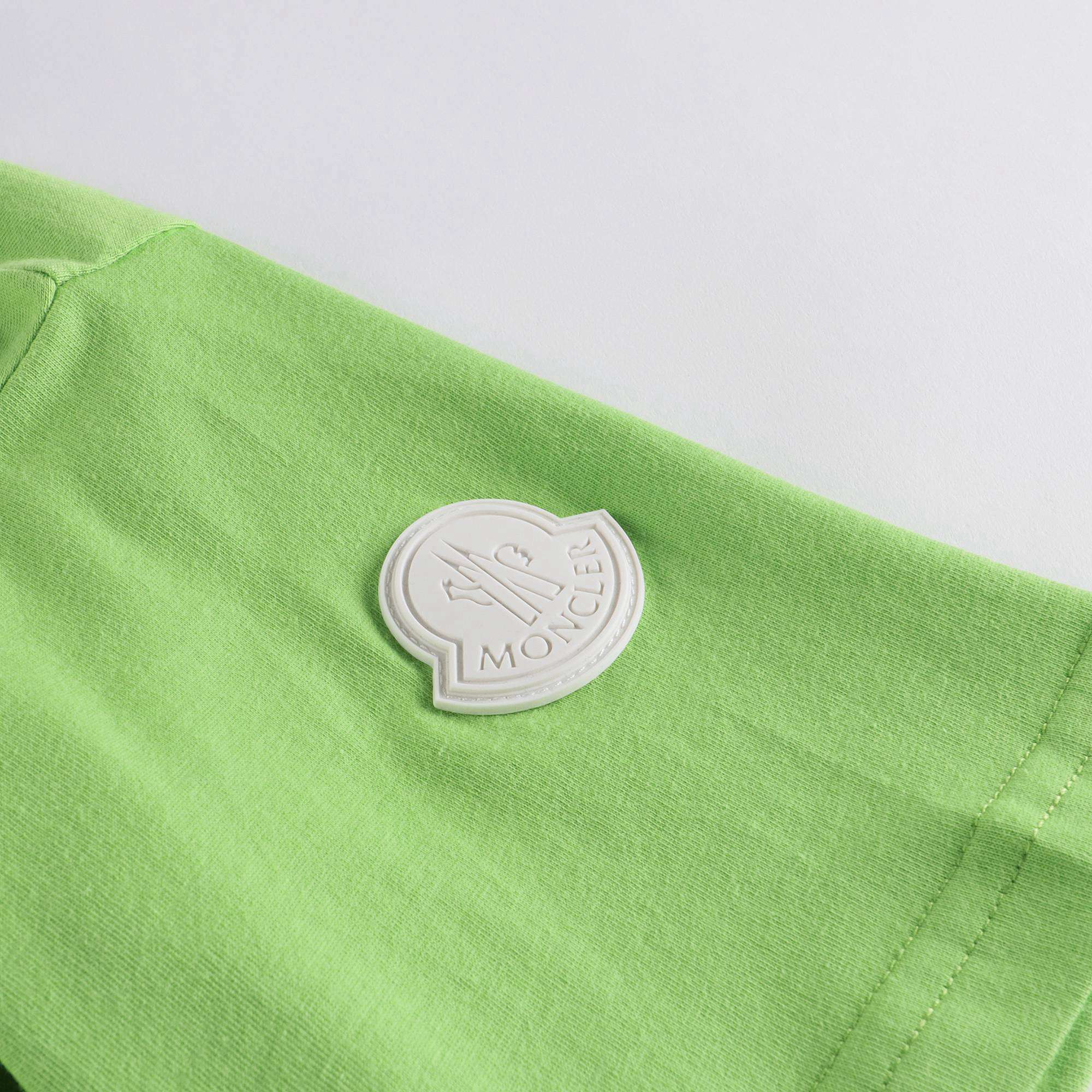 Boys & Girls Green Logo Cotton T-Shirt