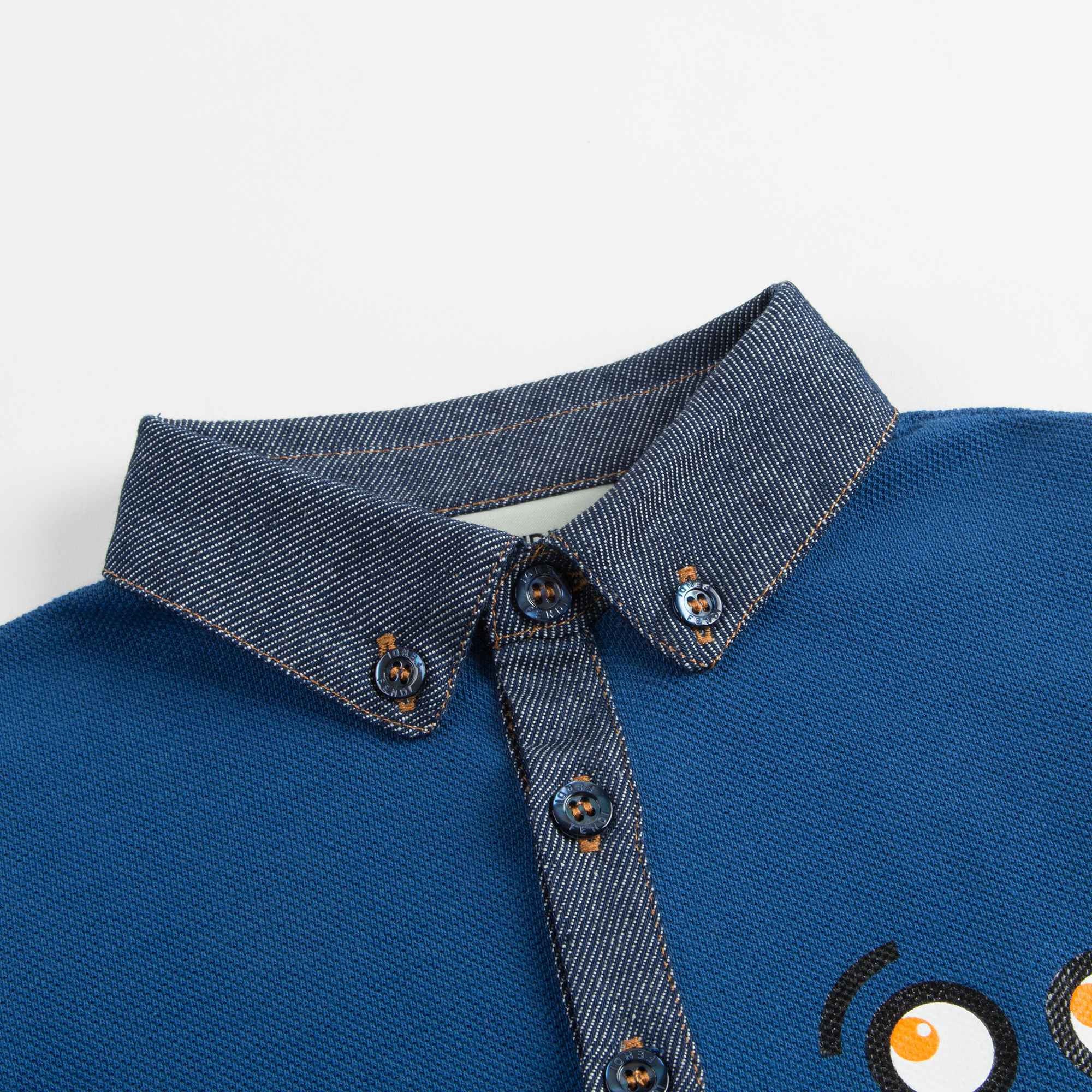 Boys Blue Piqu茅 Polo Shirt