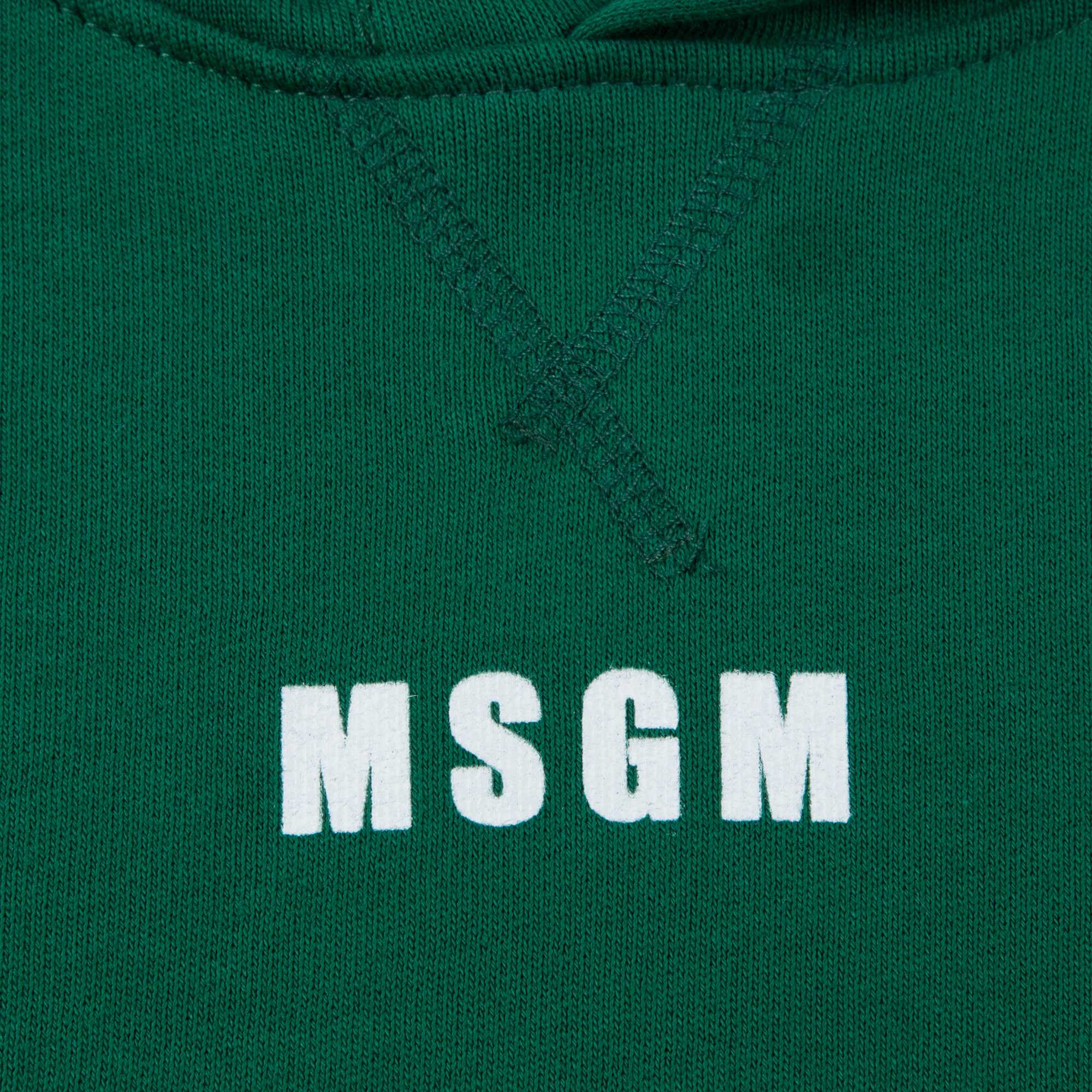 Boys Green Logo Cotton Top