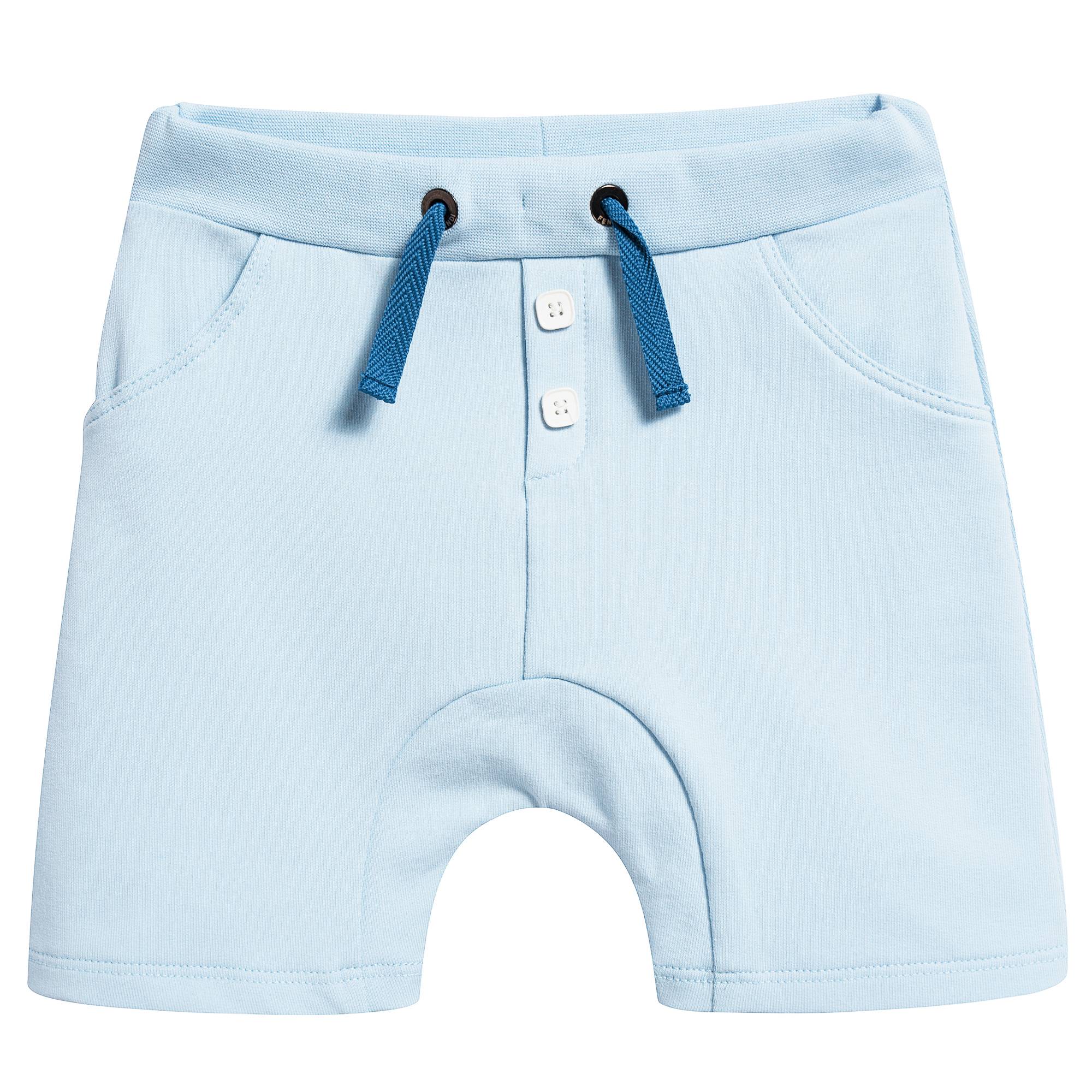 Baby Boys Light Blue Cotton Shorts