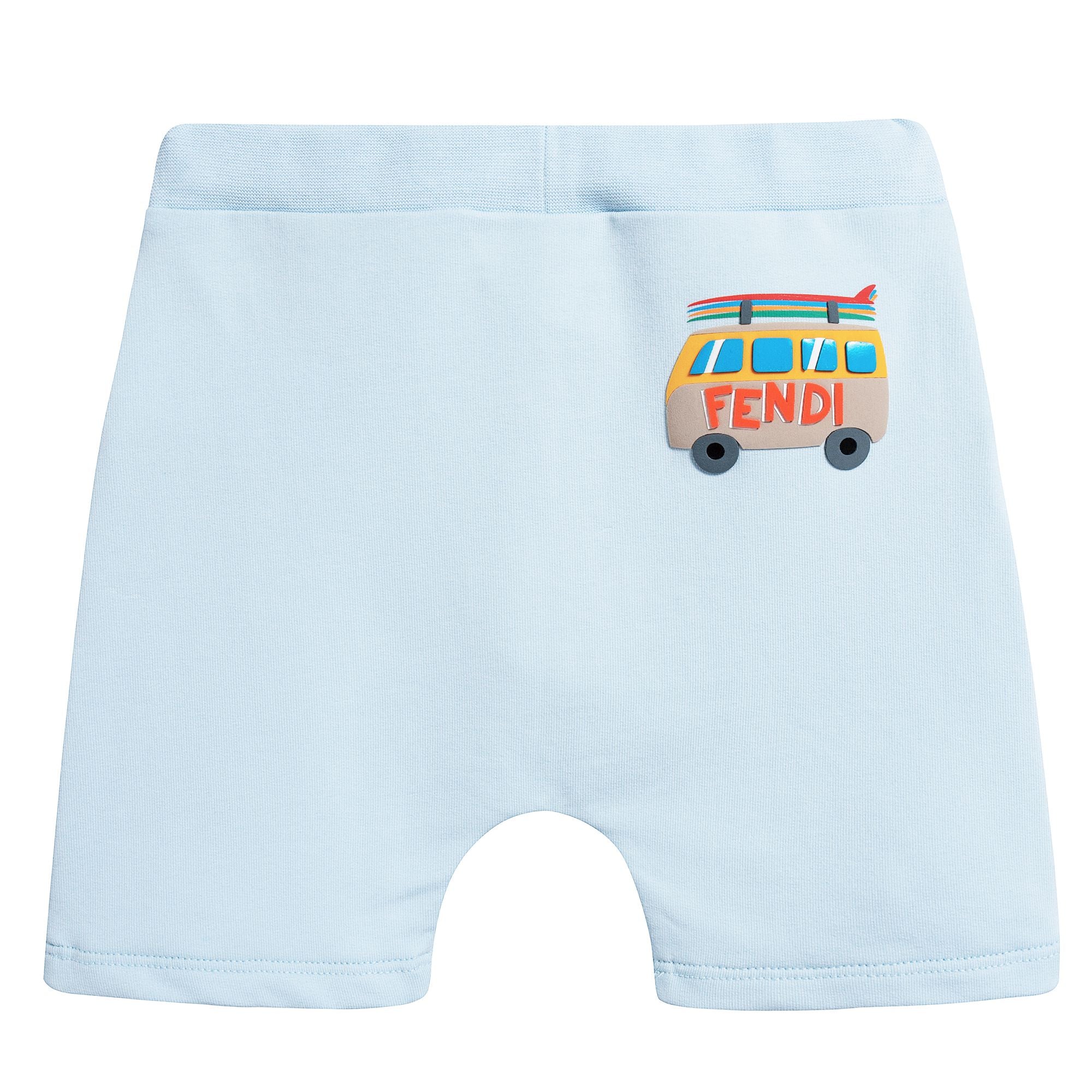 Baby Boys Light Blue Cotton Shorts