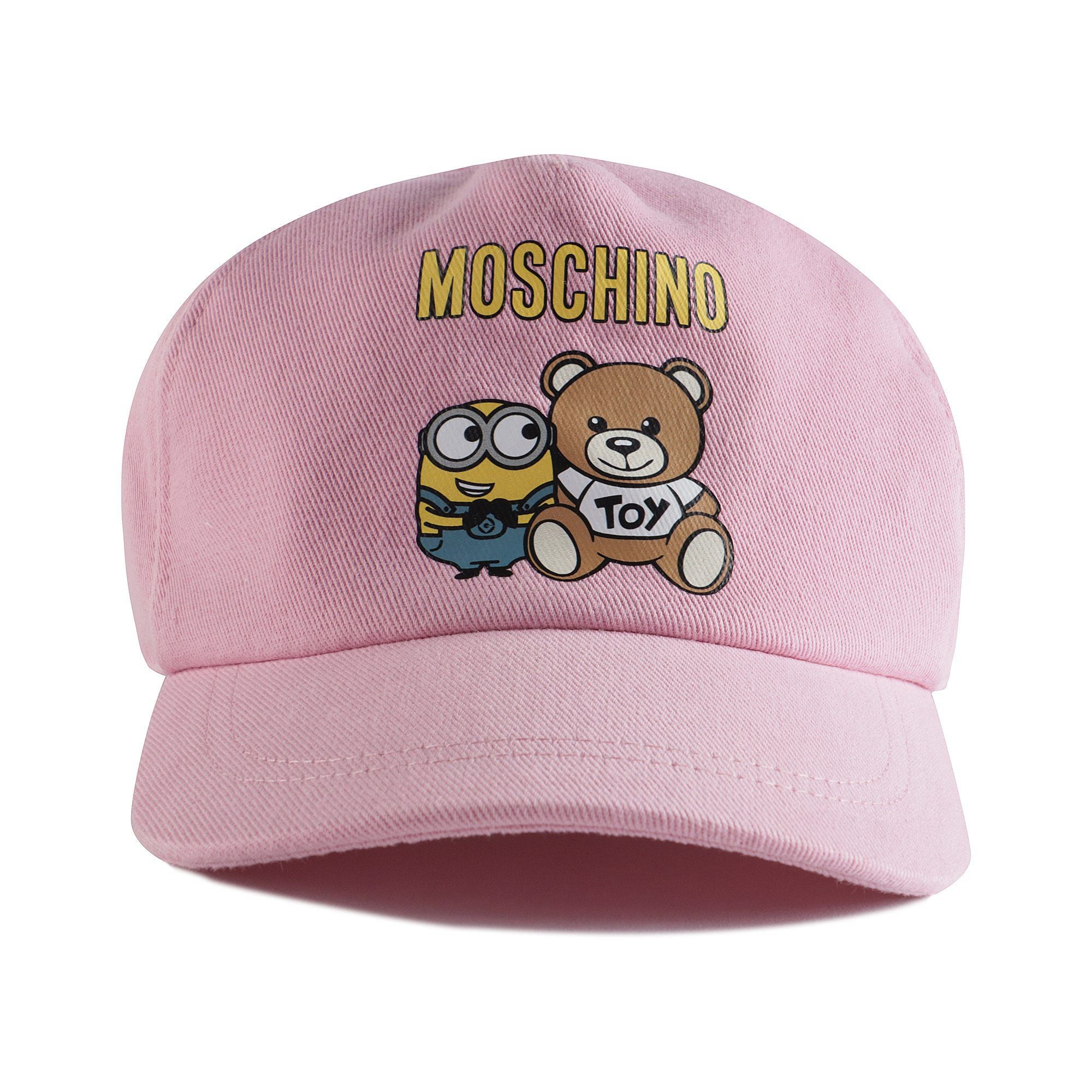 Boys & Girls Pink Bear Baseball Cap