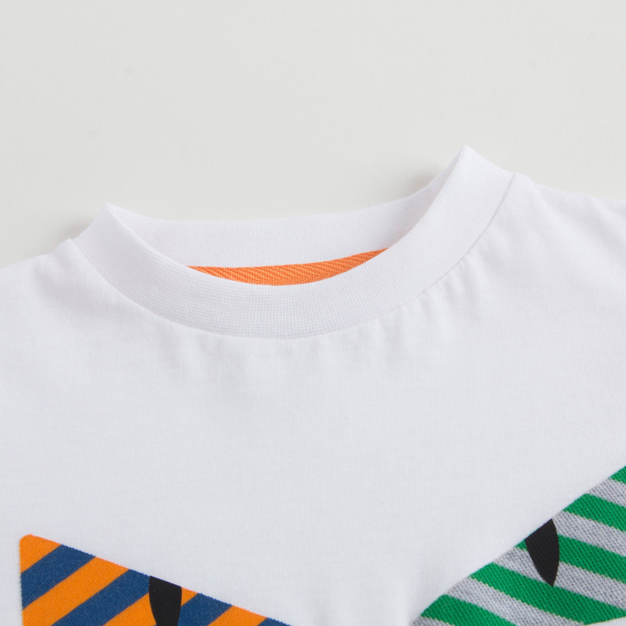 Boys White Cotton T-Shirt