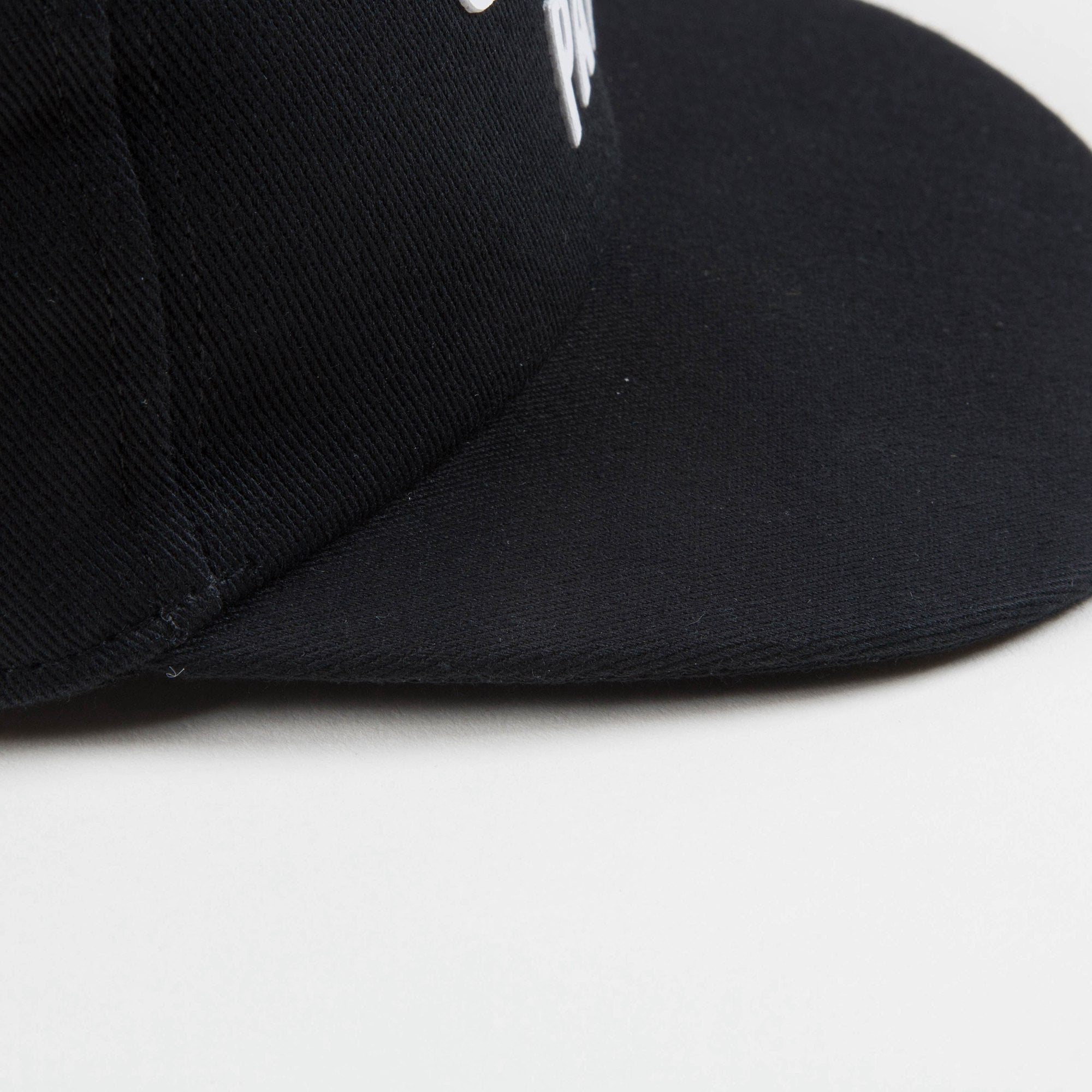 Boys Black Logo Cotton Hat