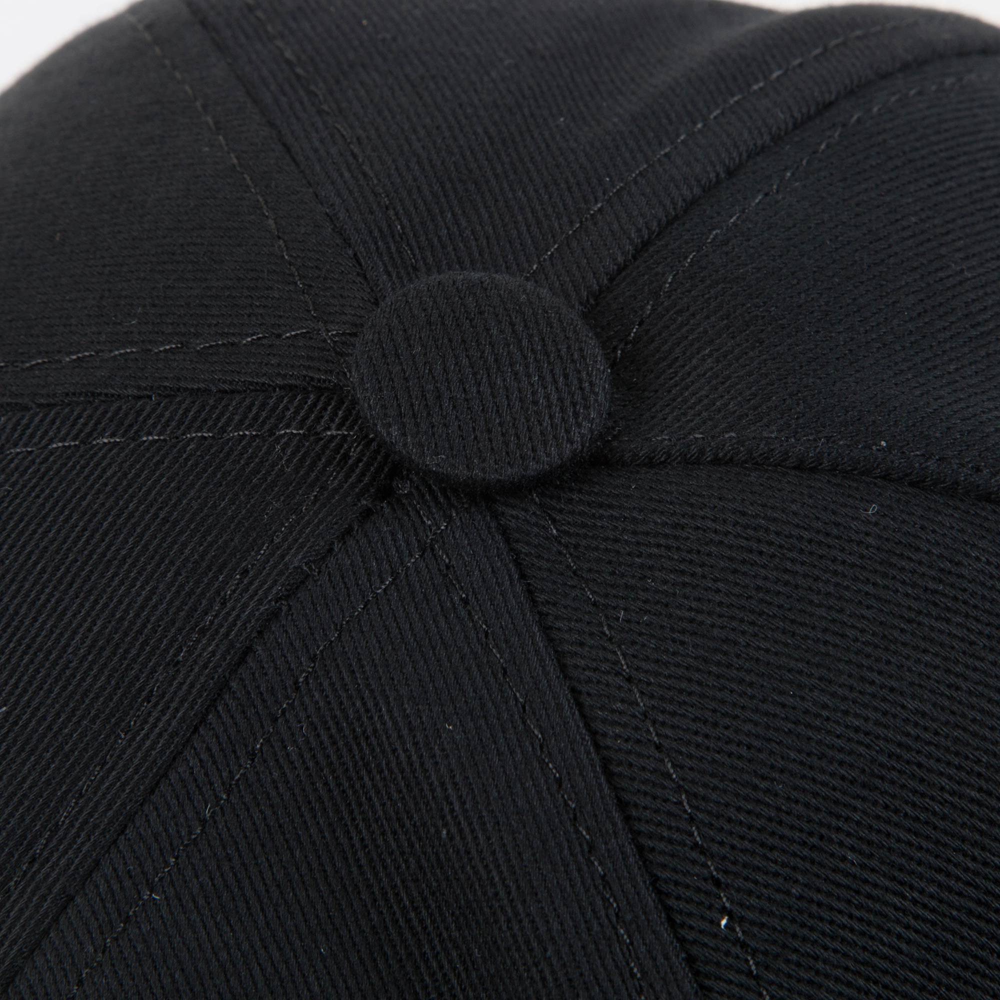 Boys Black Logo Cotton Hat