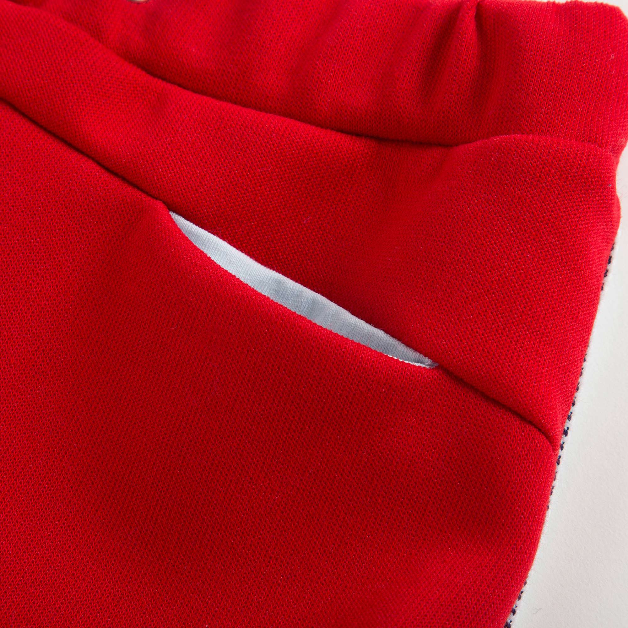 Baby Boys Red Cotton Trousers