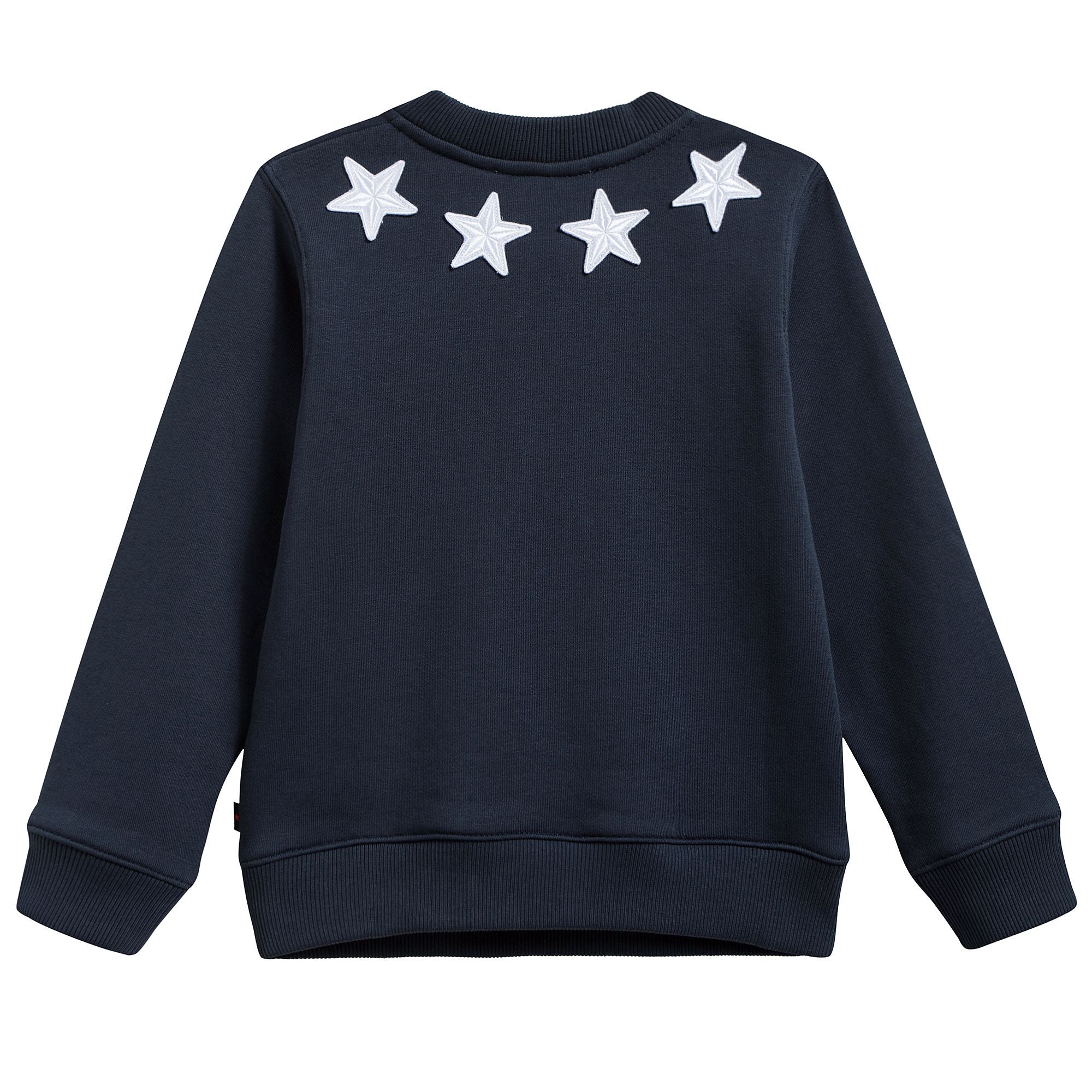 Boys Black Stars Printed Sweatshirt