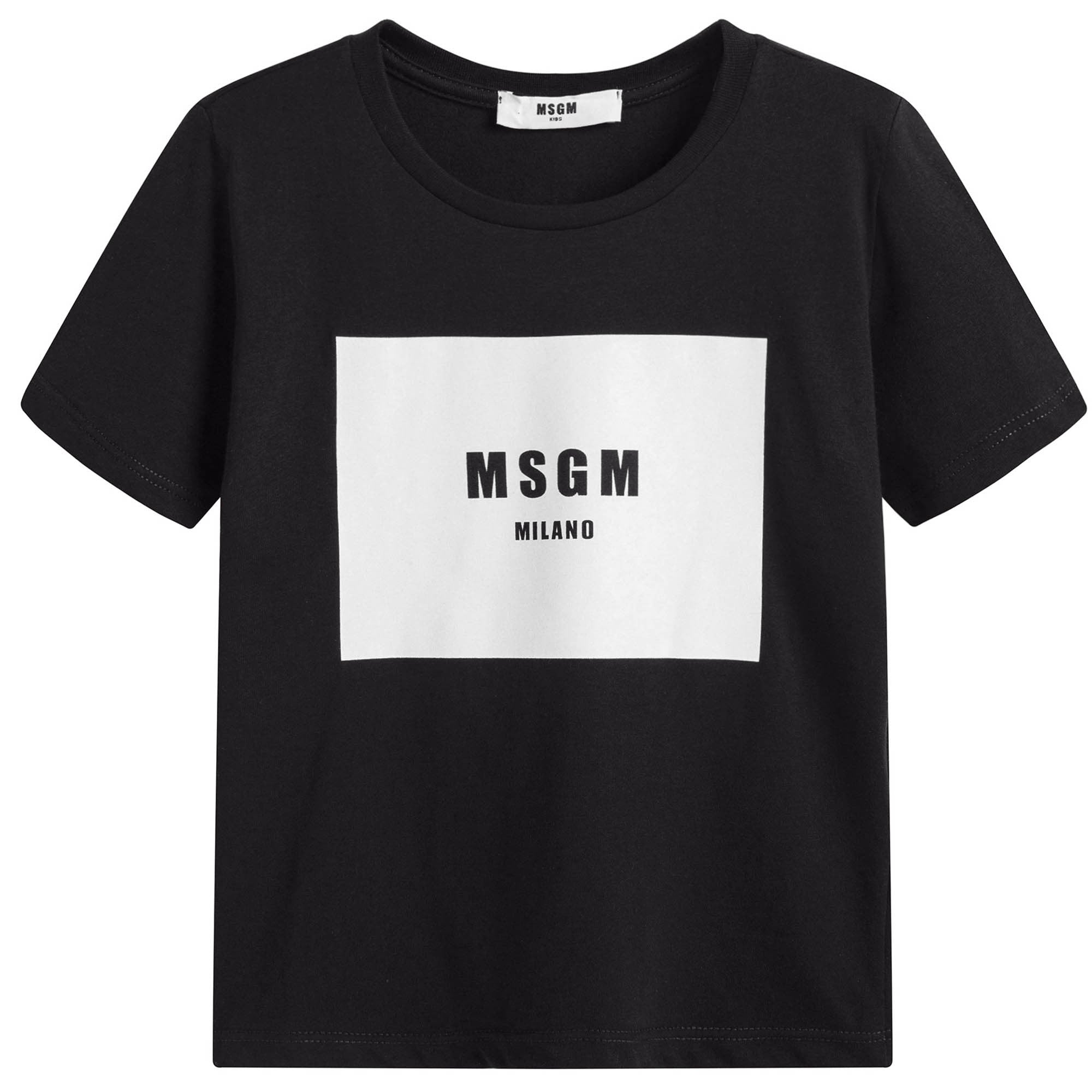 Boys & Girls Black Logo T-shirt