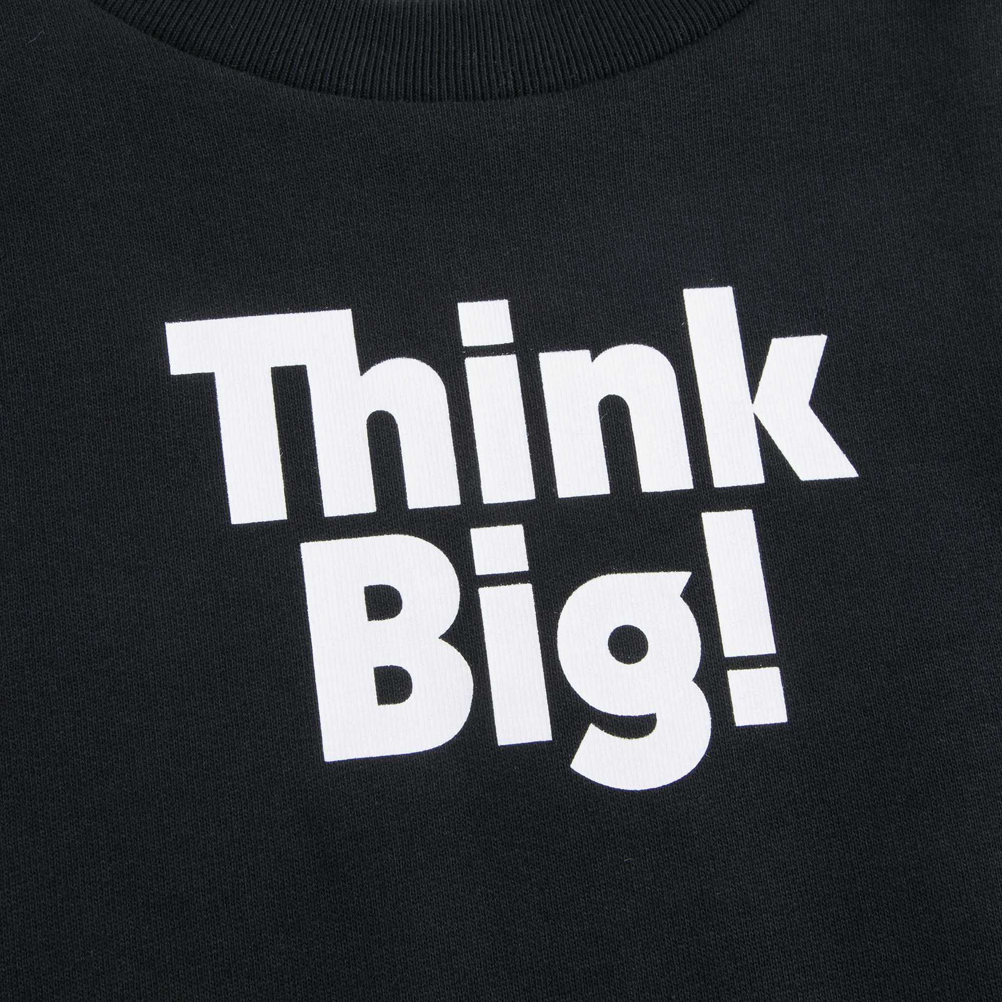 Boys Black "Think Big" Cotton Sweatshirt