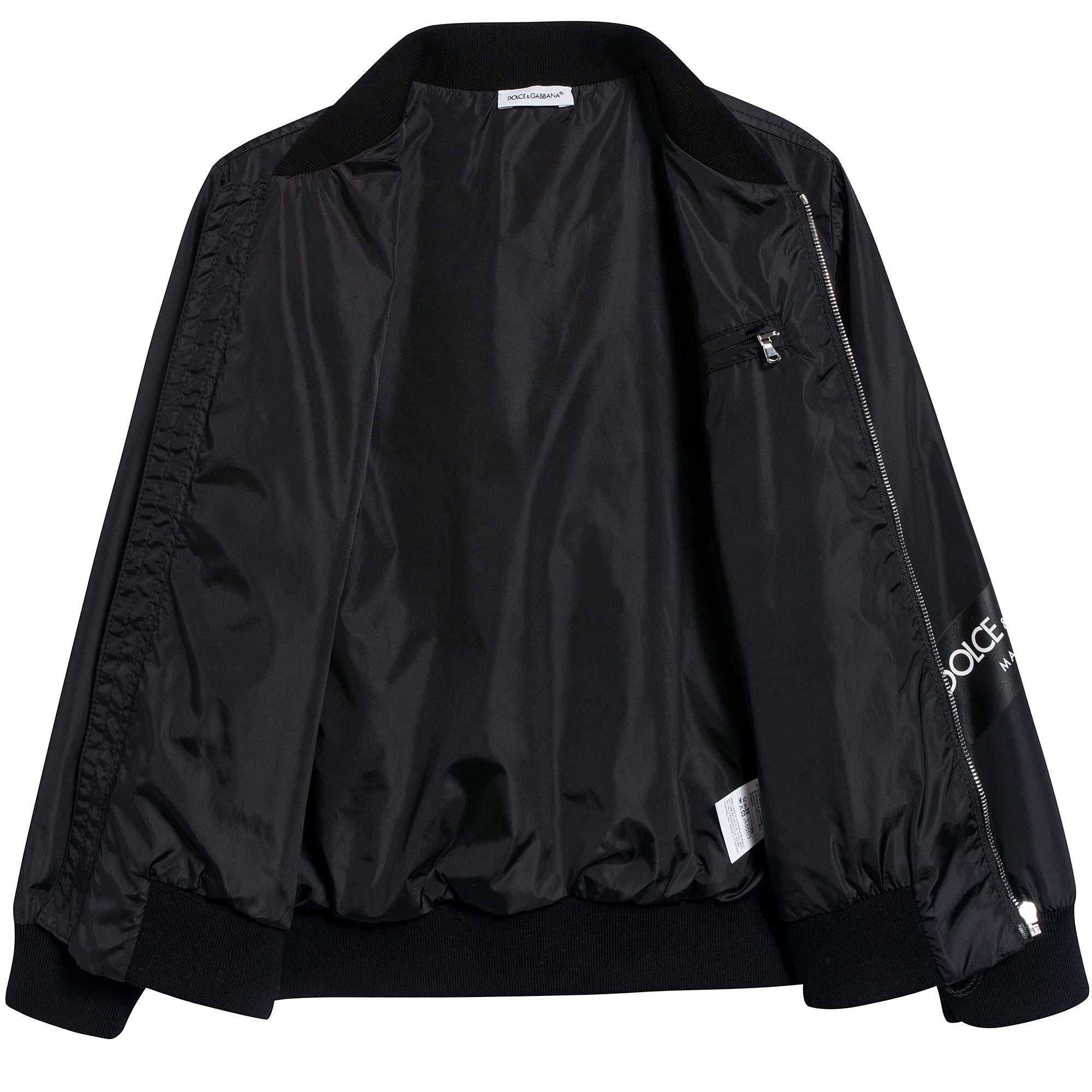 Boys Black Nylon Jacket