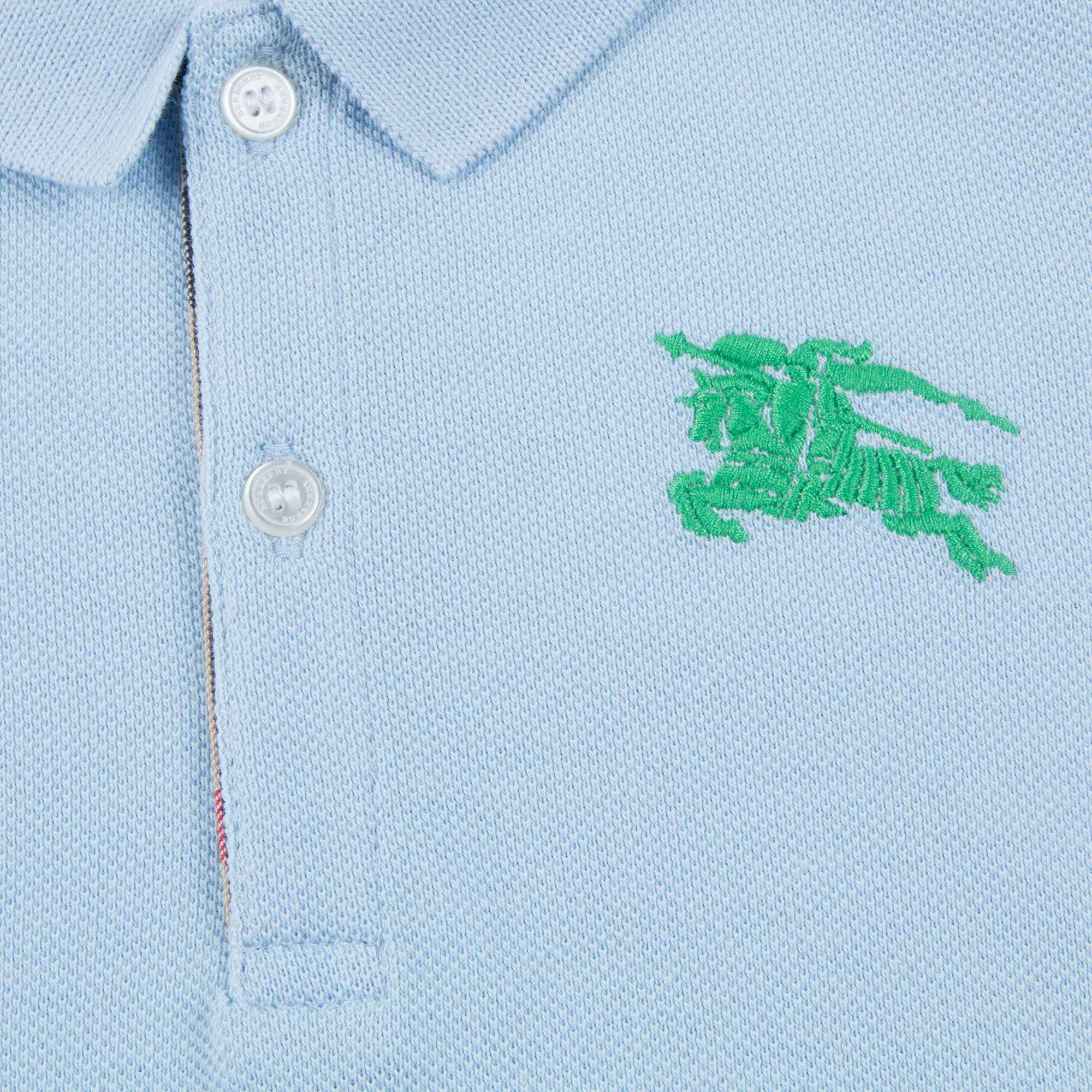 Baby Boys Sky Blue Cotton Polo Shirt