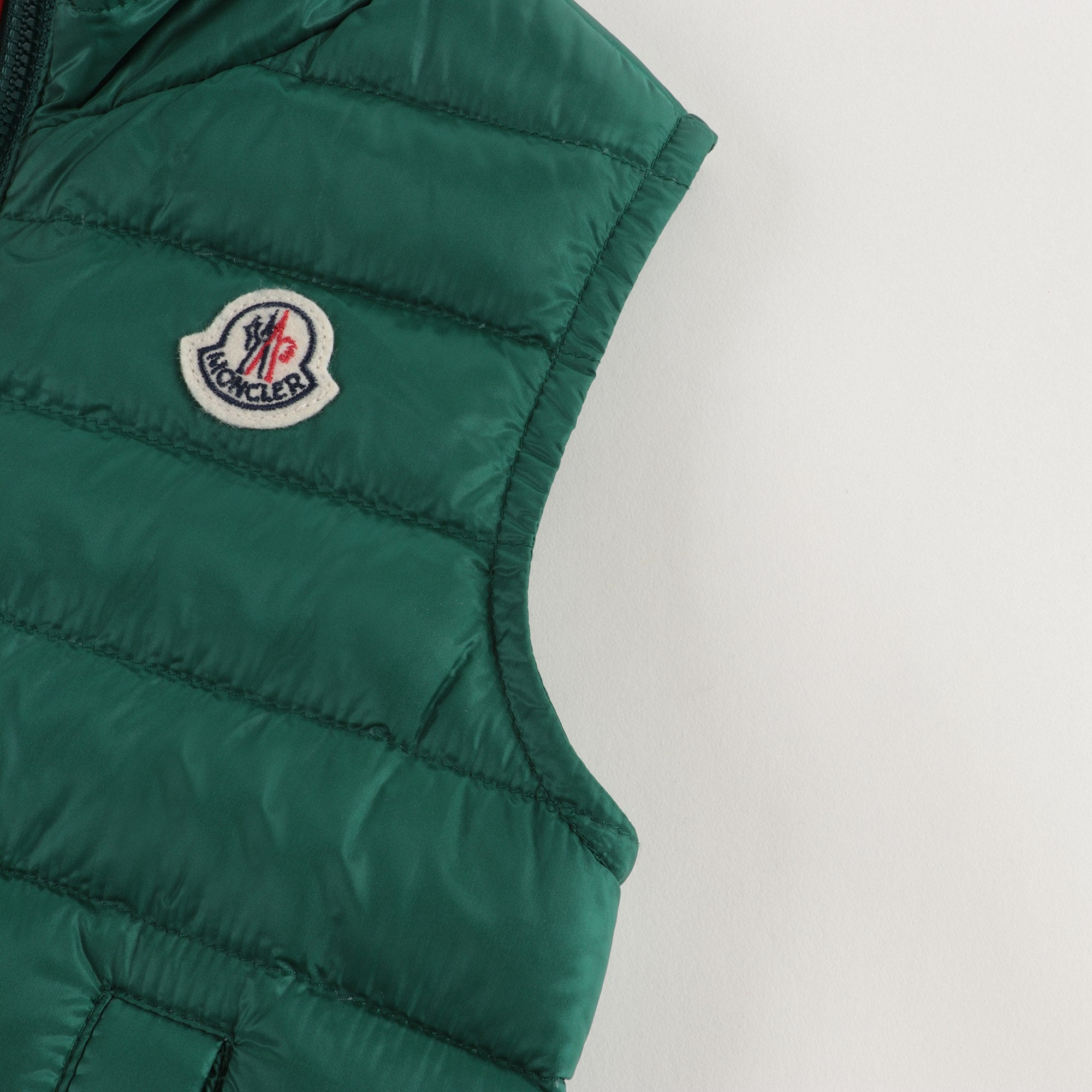 Boys Green "BLAVET" Padded Down Gilet