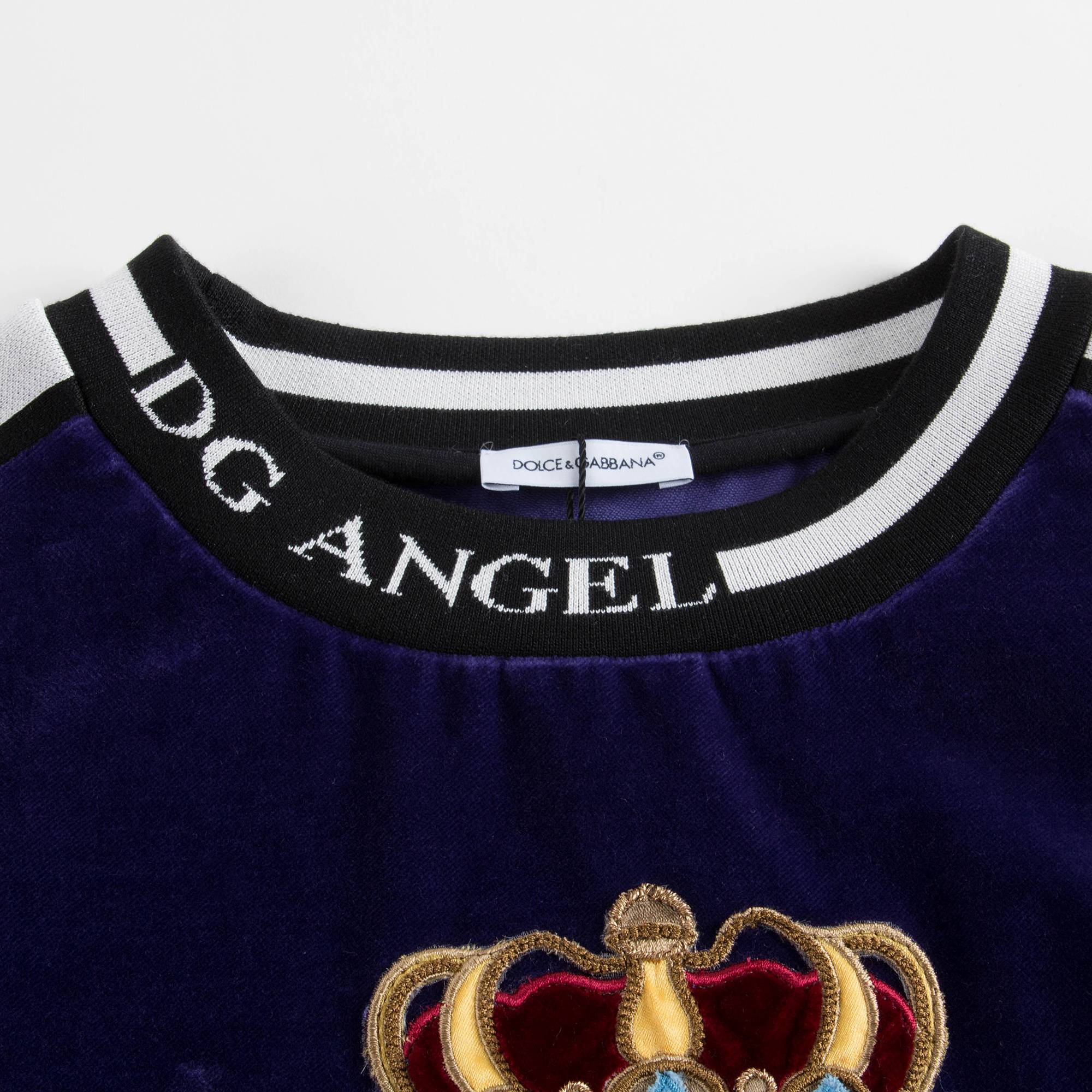 Boys Dark Eggplant Cotton Sweatshirt