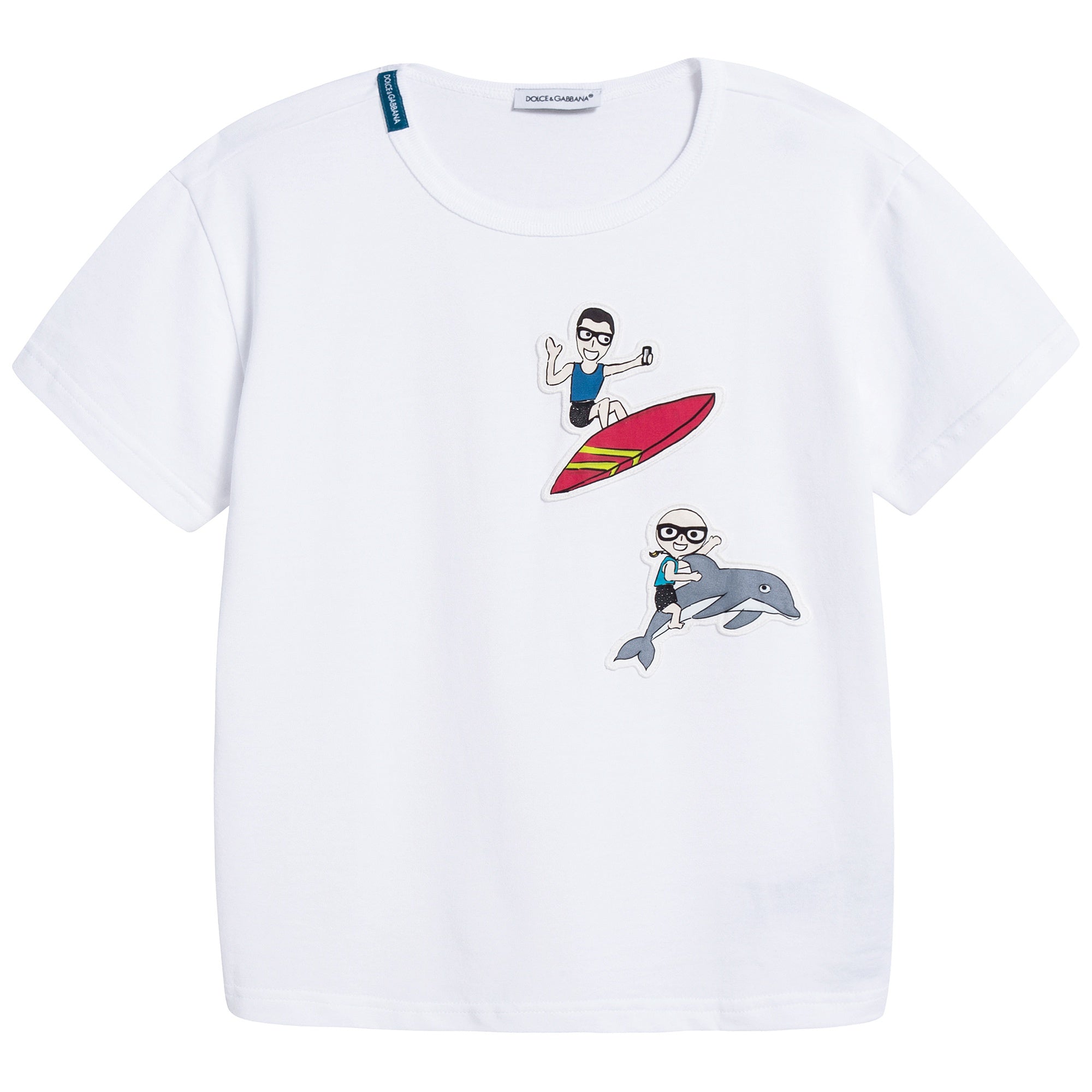 Boys White Cotton T-shirt