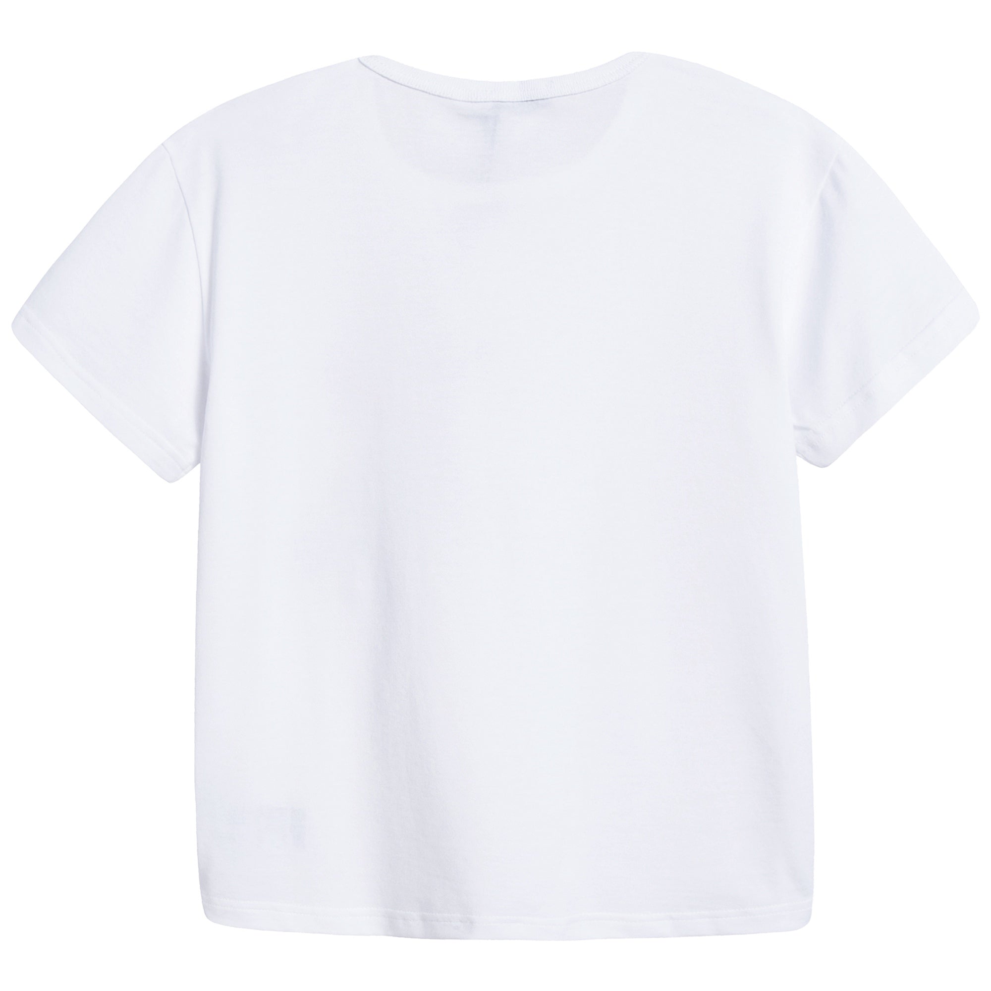 Boys White Cotton T-shirt