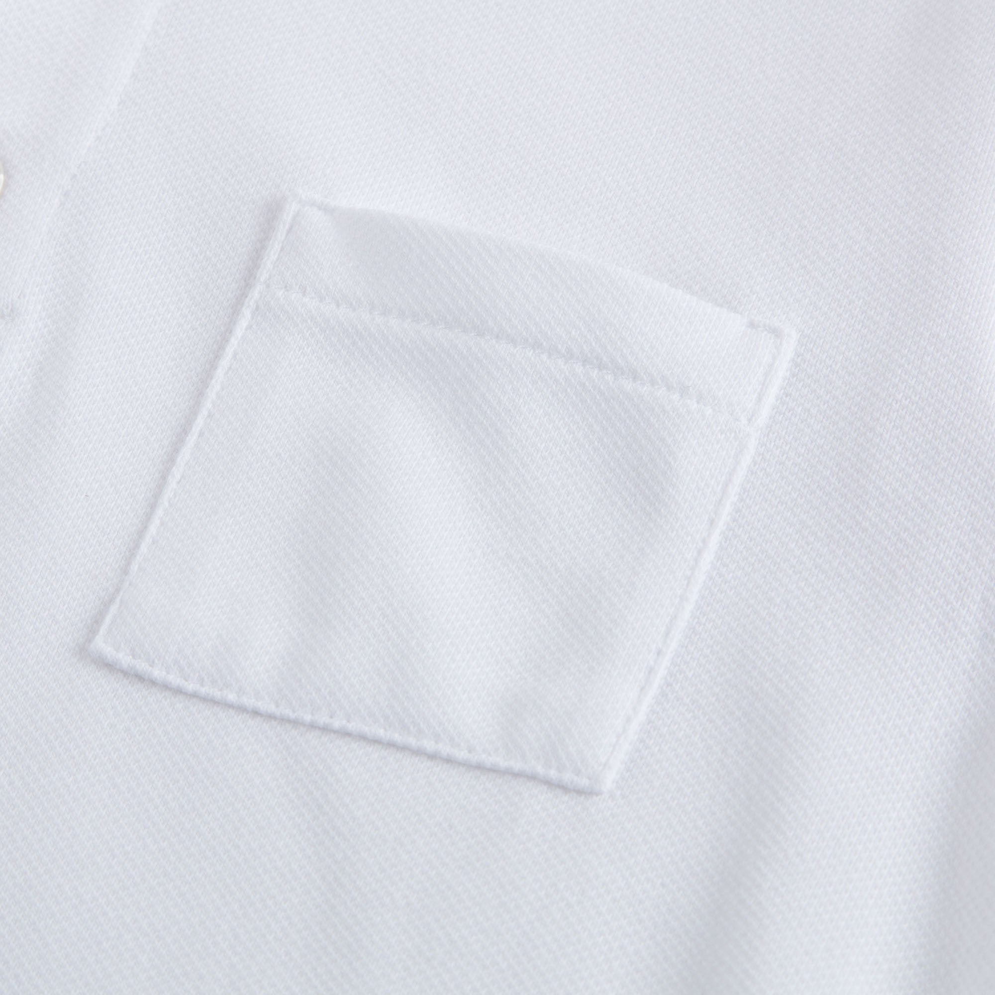 Boys White Cotton Polo Shirt