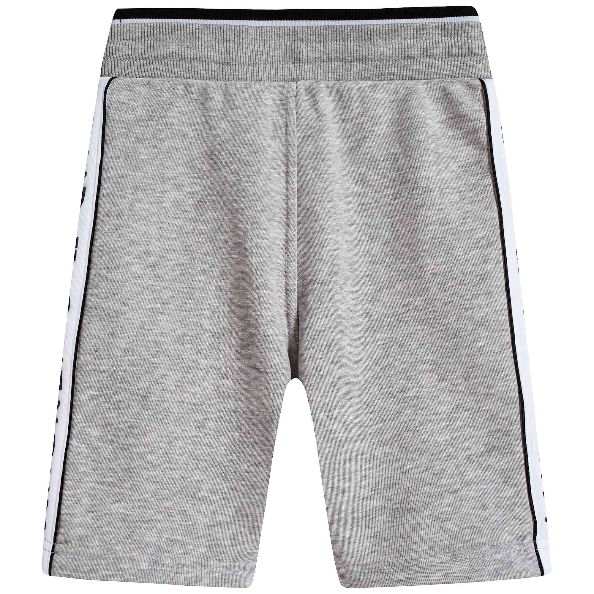 Boys Grey Cotton Shorts