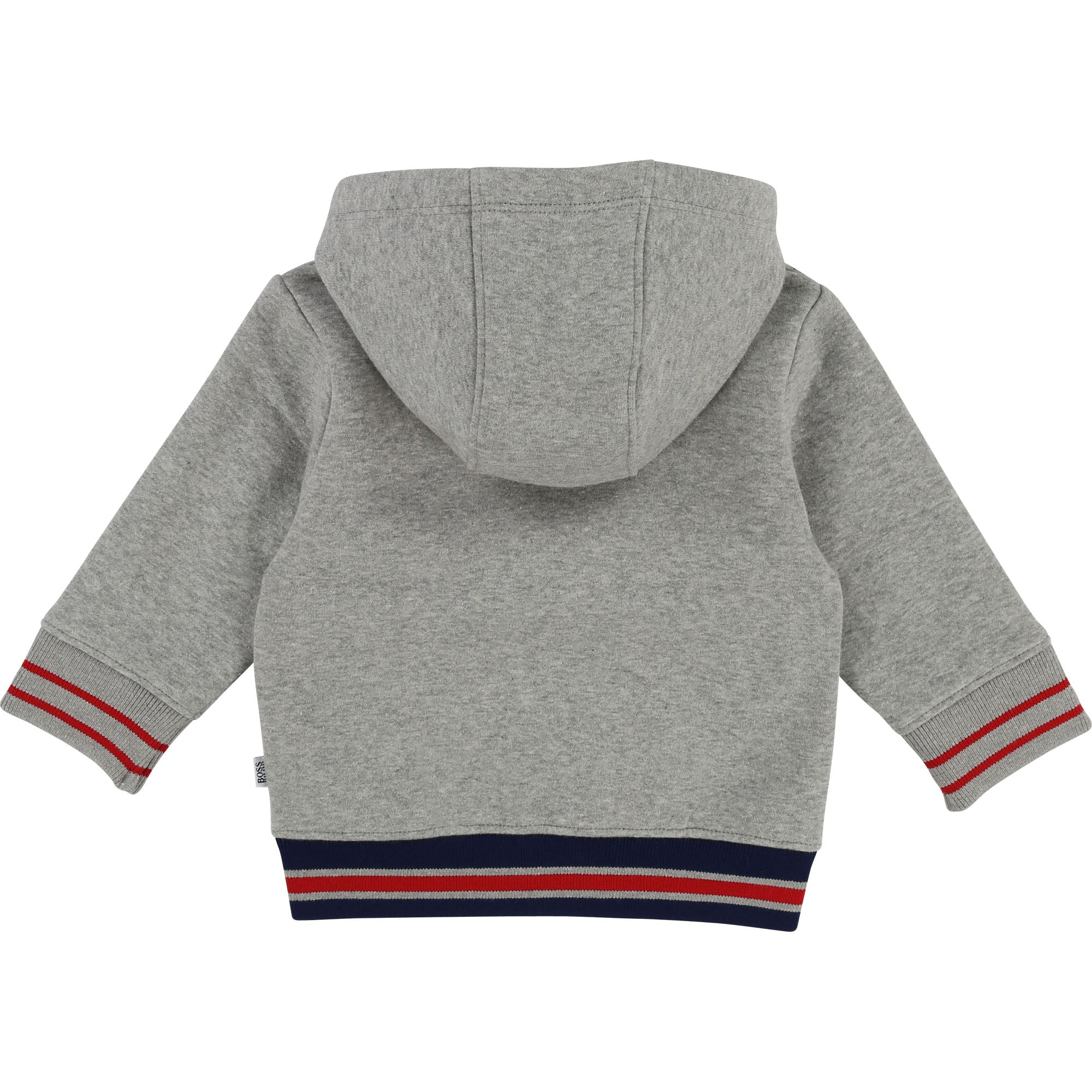 Baby Boys Grey Chine Cotton Cardigan