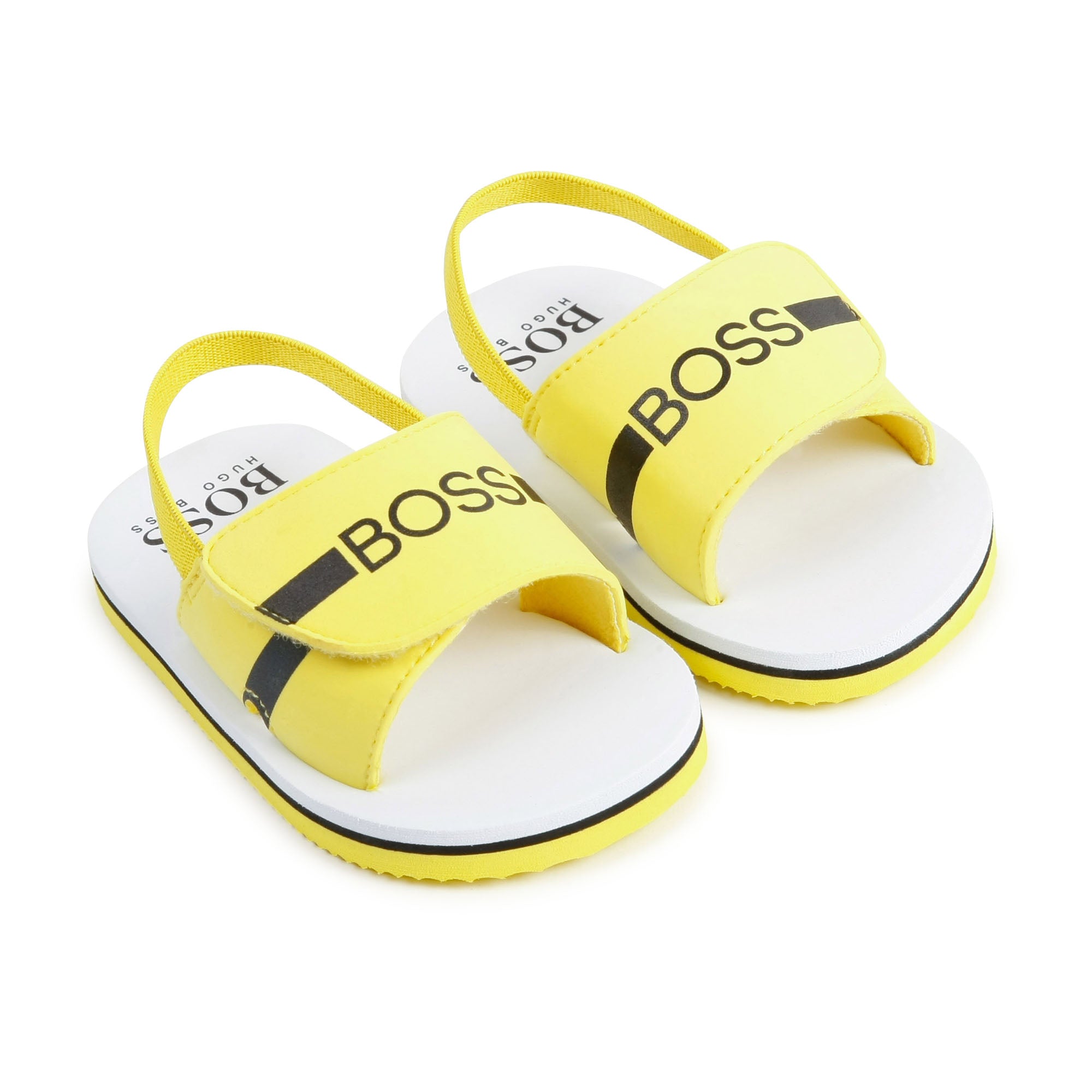 Boys & Girls Yellow Logo Sandals