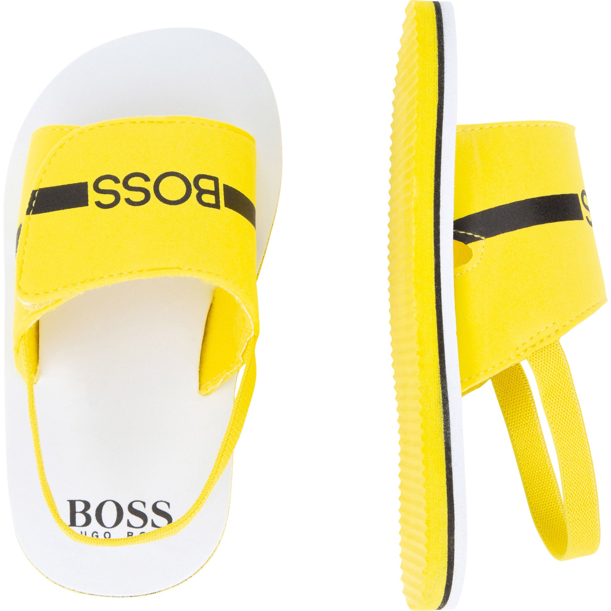 Boys & Girls Yellow Logo Sandals