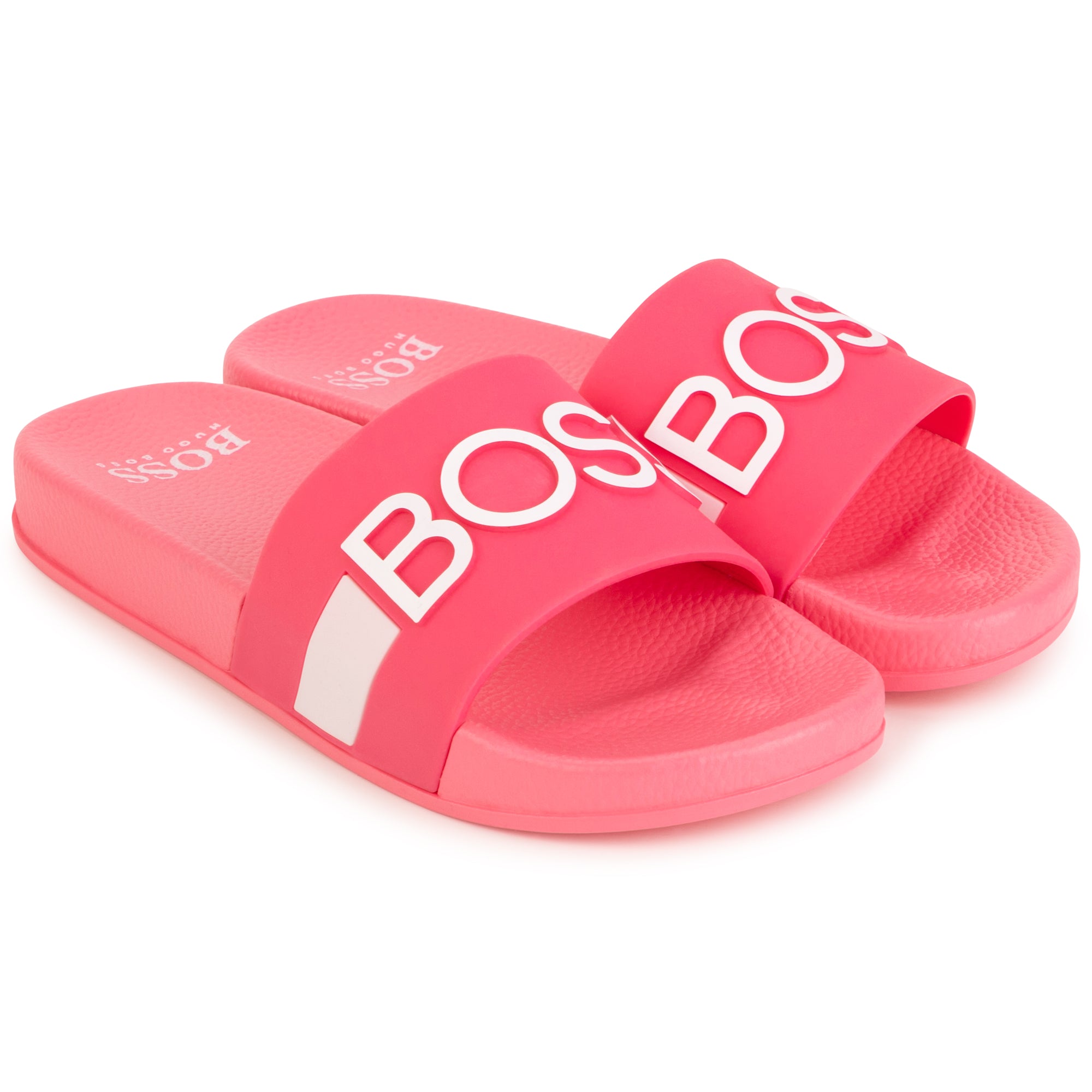 Boys & Girls Pink Logo Slippers