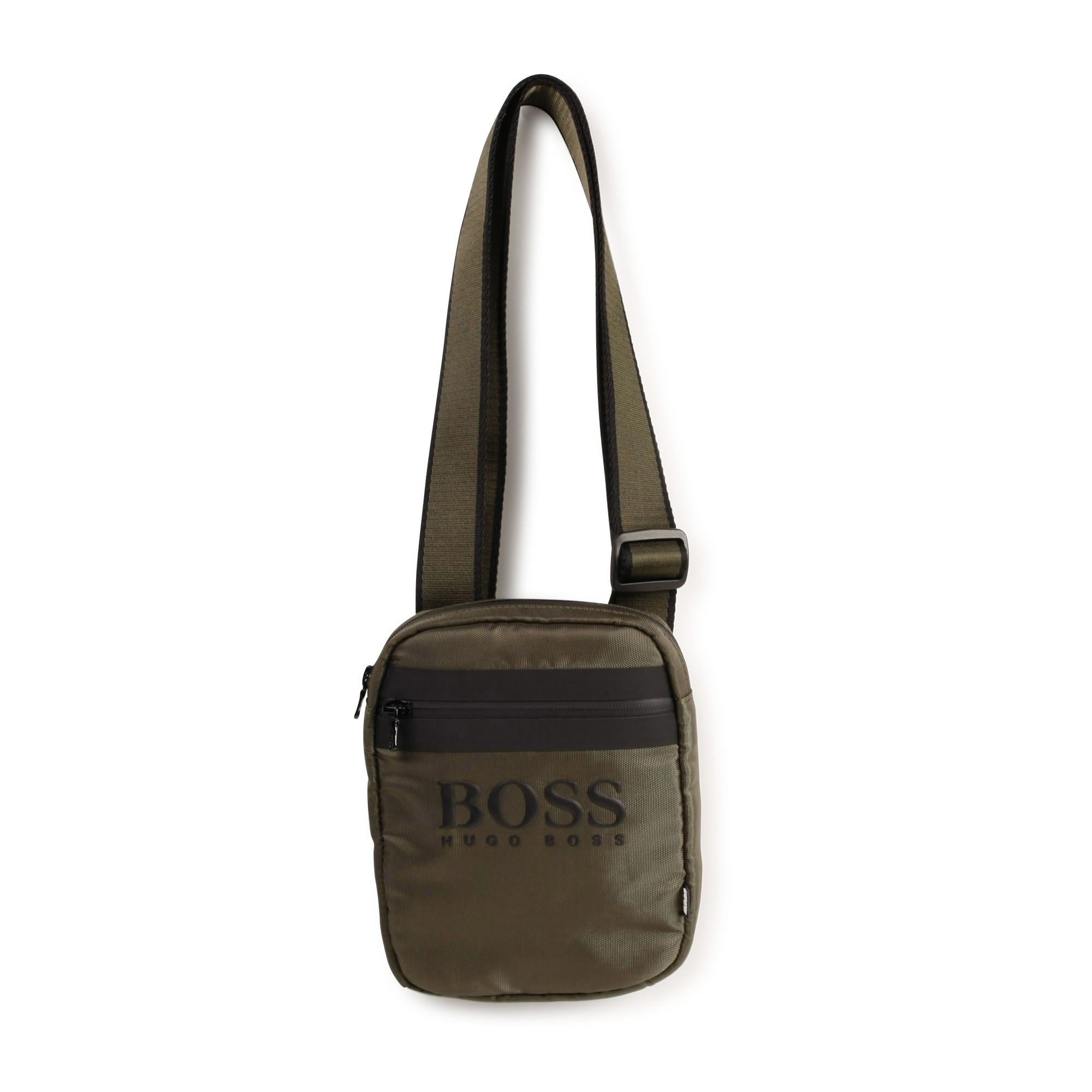 Boys Dark Green Logo Shoulder Bag