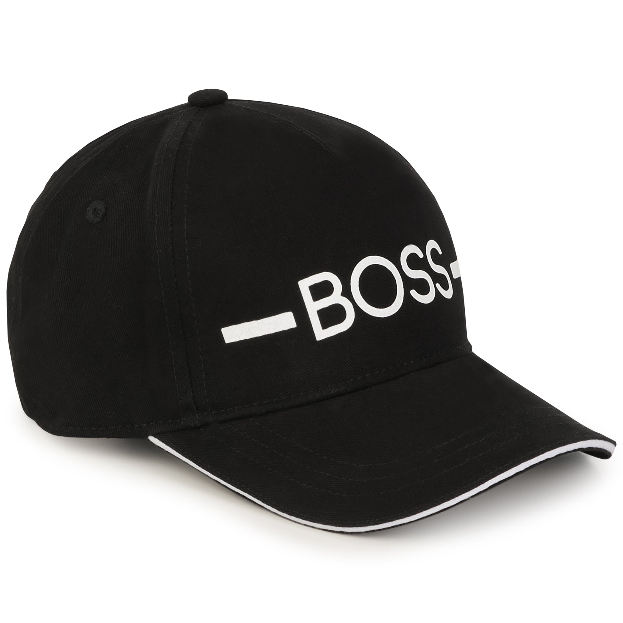 Boys & Girls Black Cotton Baseball Cap