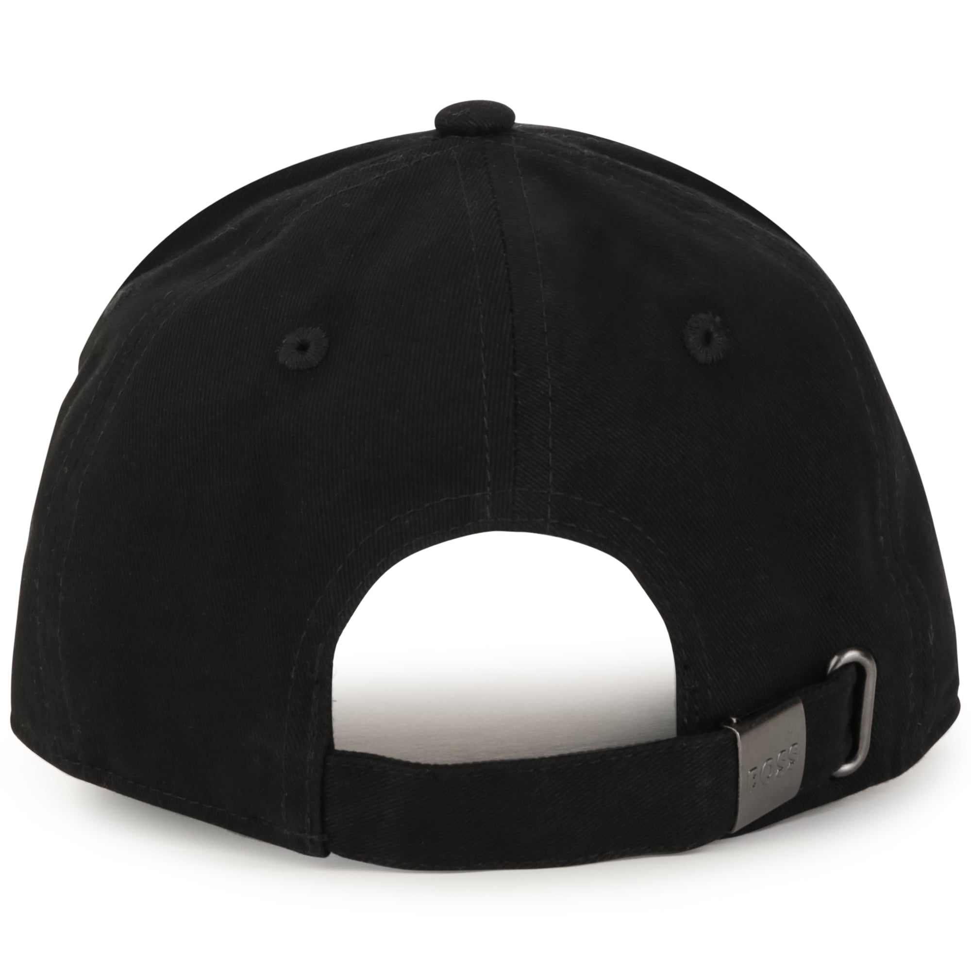 Boys & Girls Black Cotton Baseball Cap