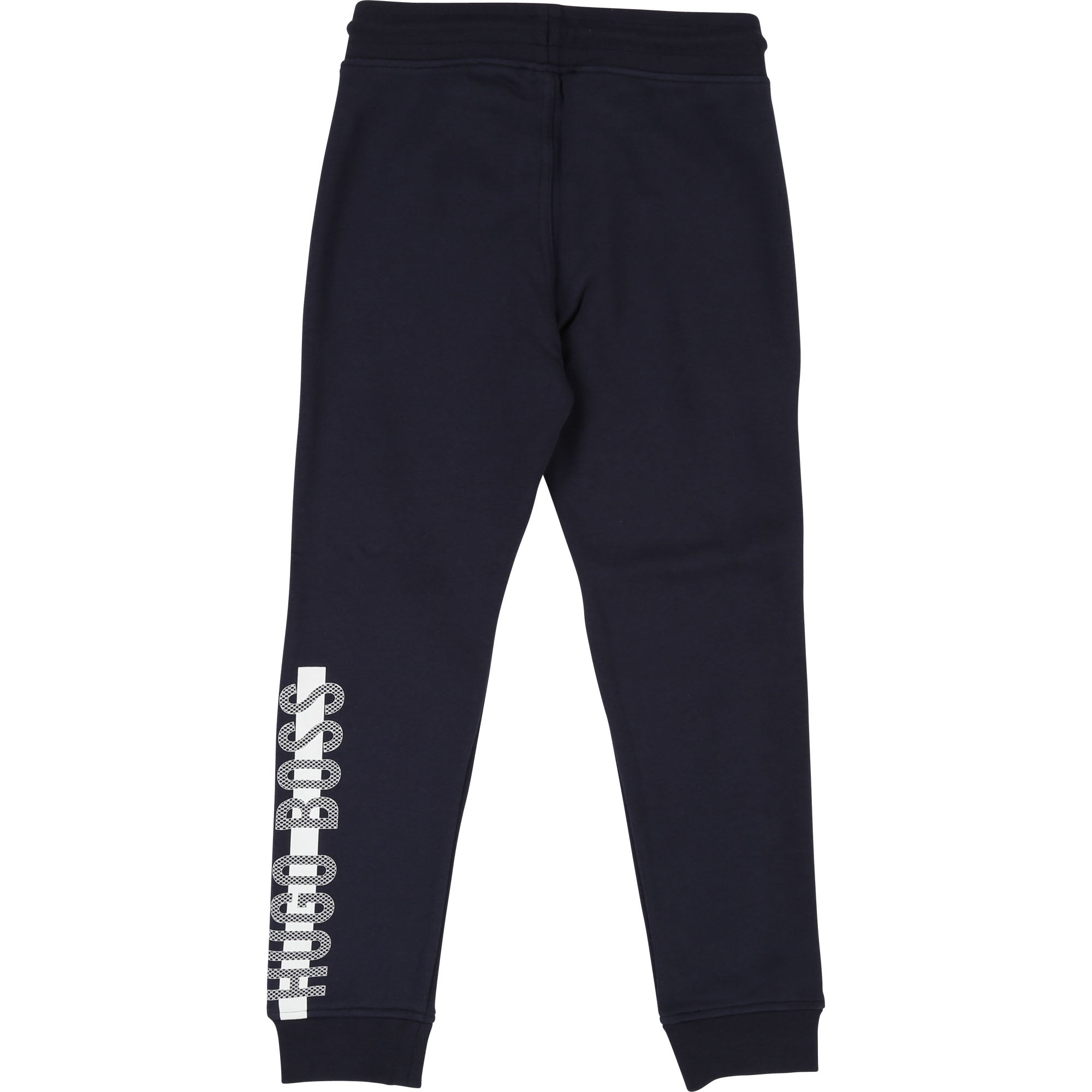 Boys Blue Cargo Cotton Logo Trousers