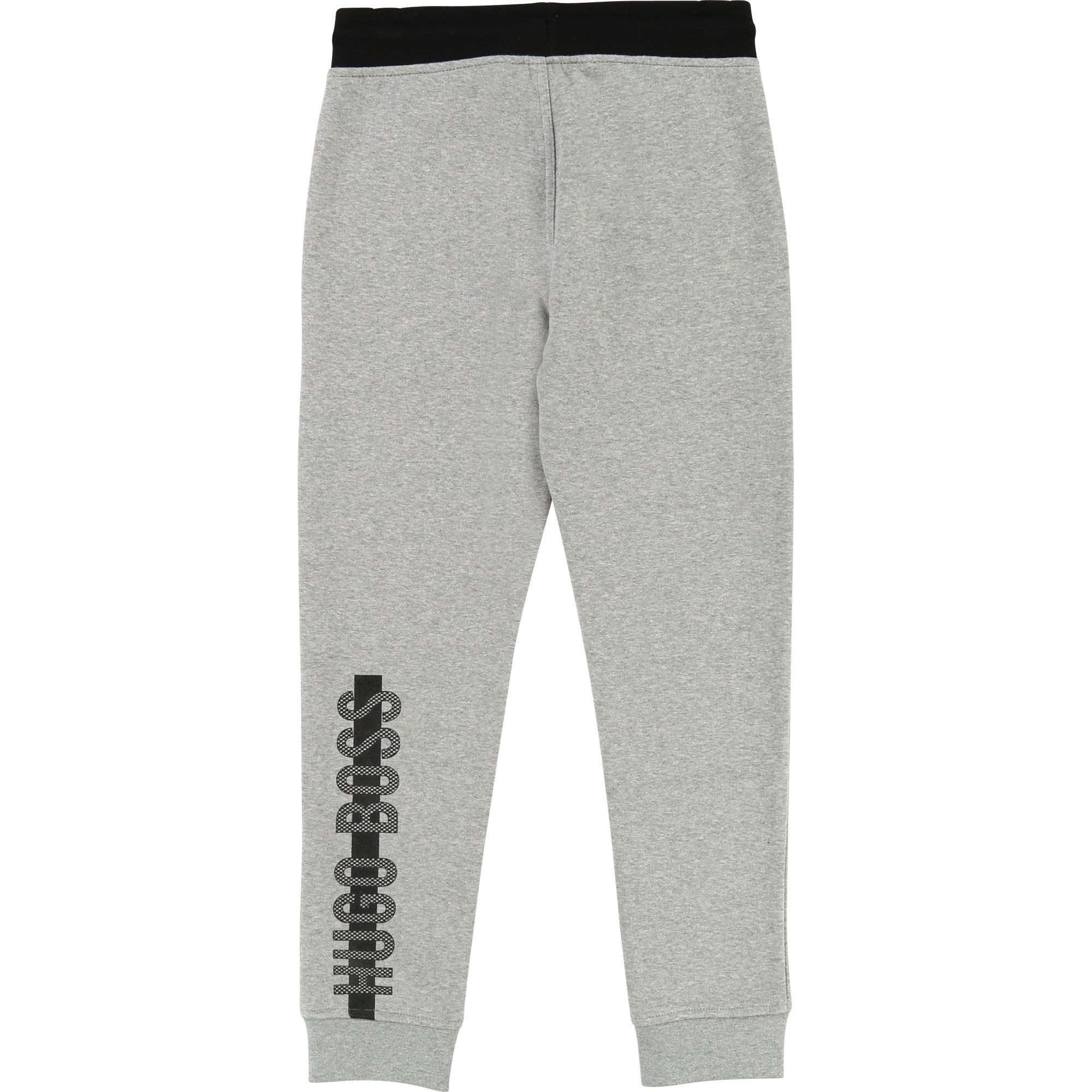 Boys Grey Chine Cotton Trousers