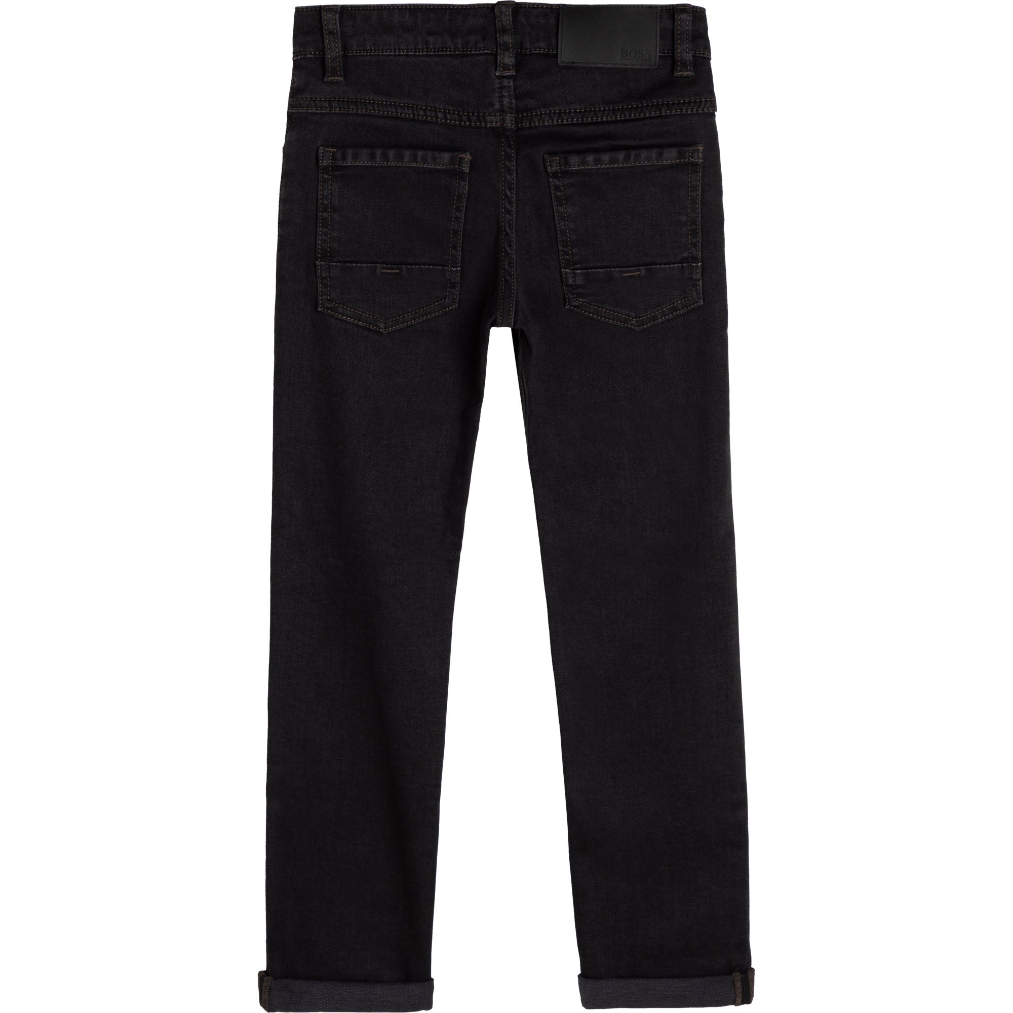 Boys Black Denim Trousers