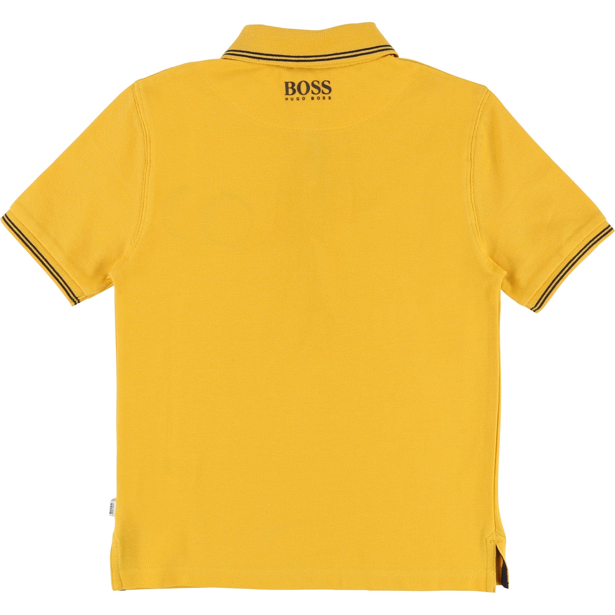 Boys Yellow Cotton Polo Shirt